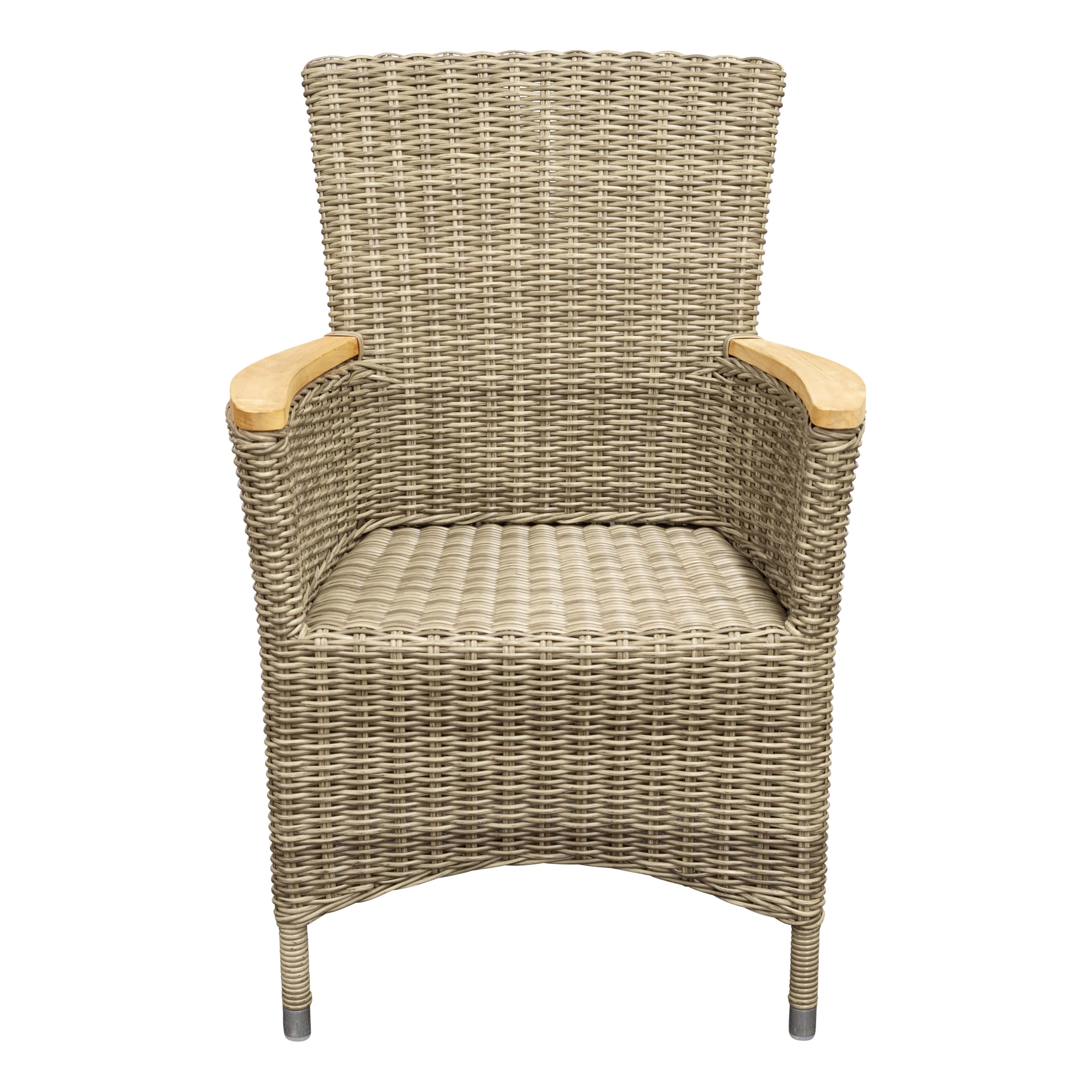 Geflecht Sessel Sapporo Highback, kubu grau