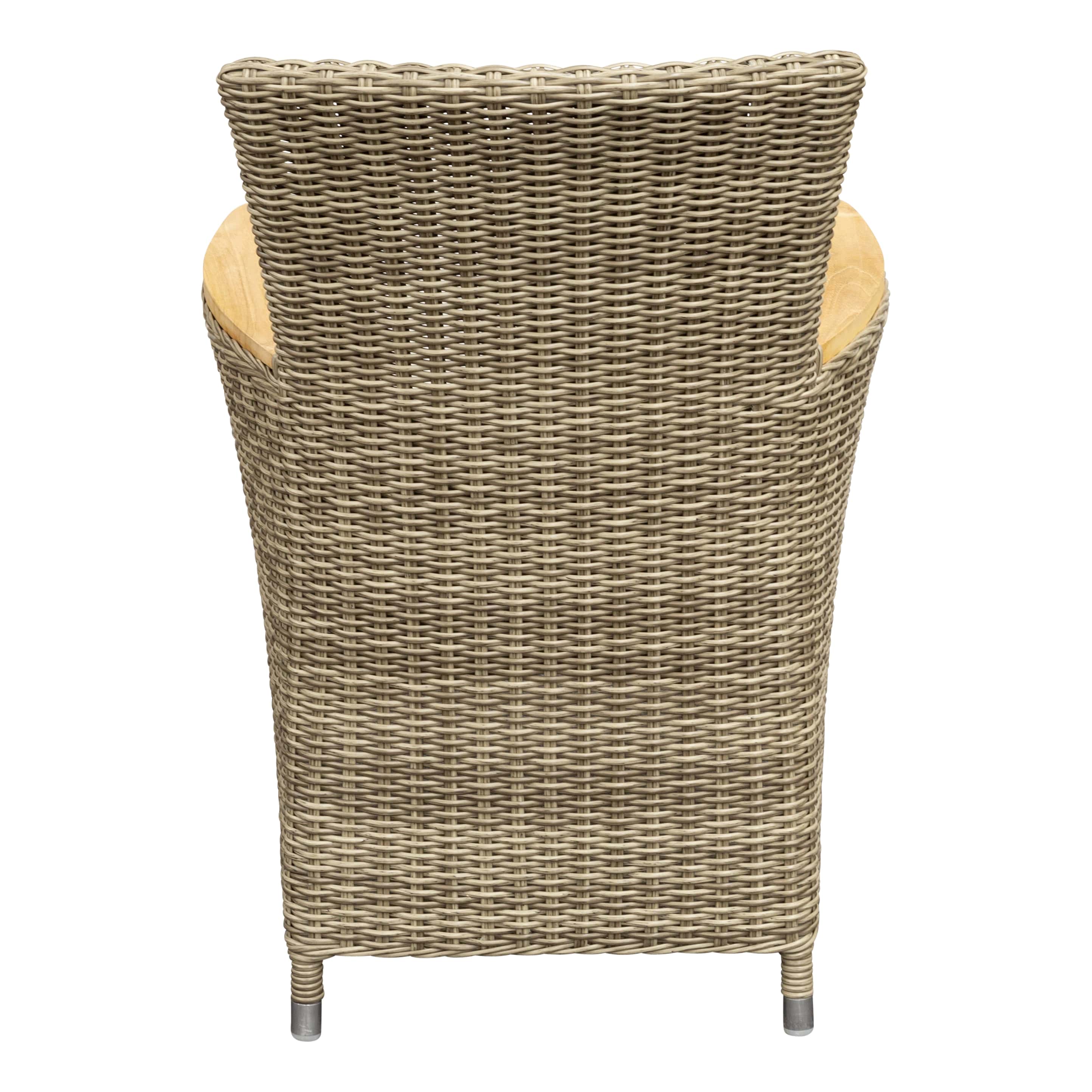 Geflecht Sessel Sapporo Highback, kubu grau