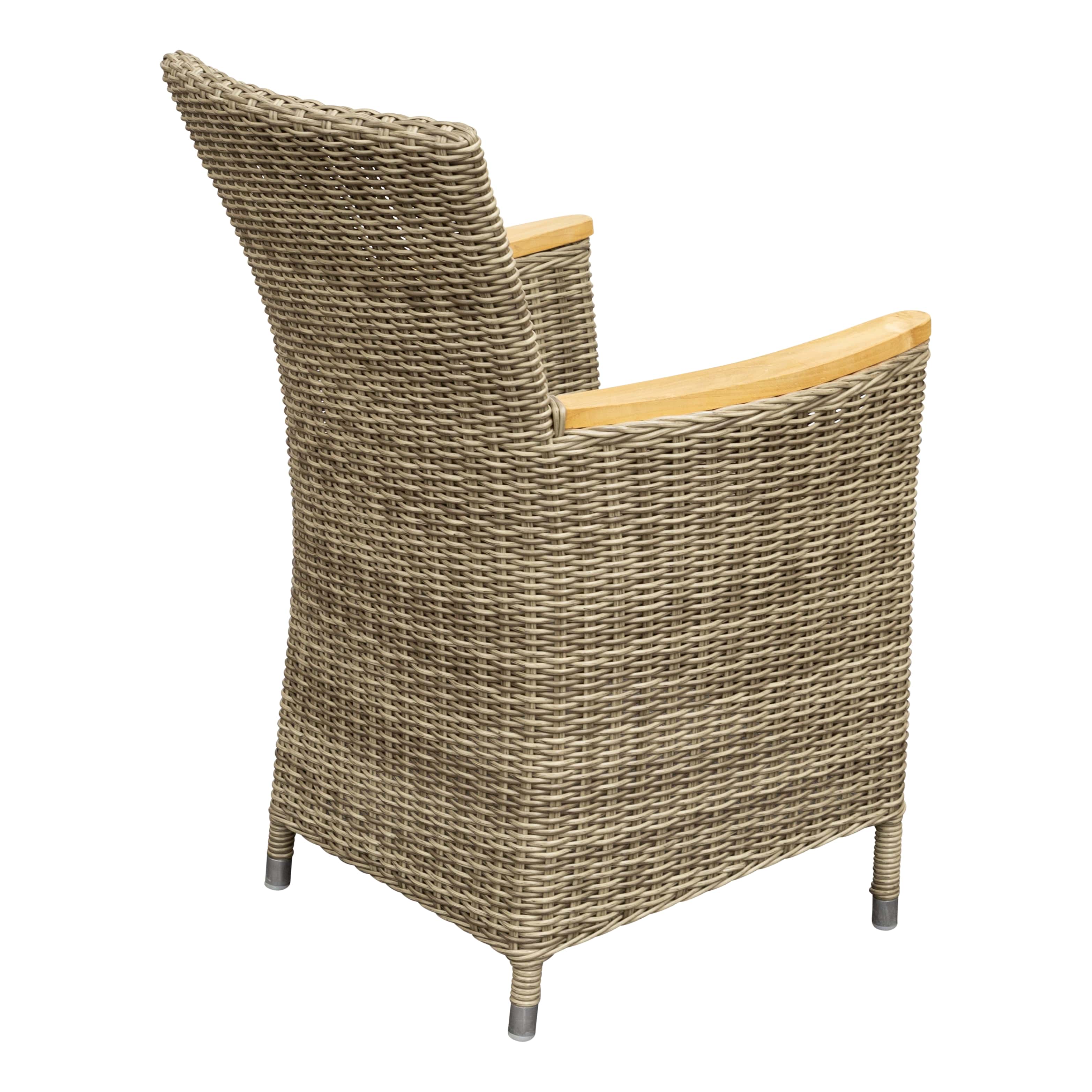 Geflecht Sessel Sapporo Highback, kubu grau