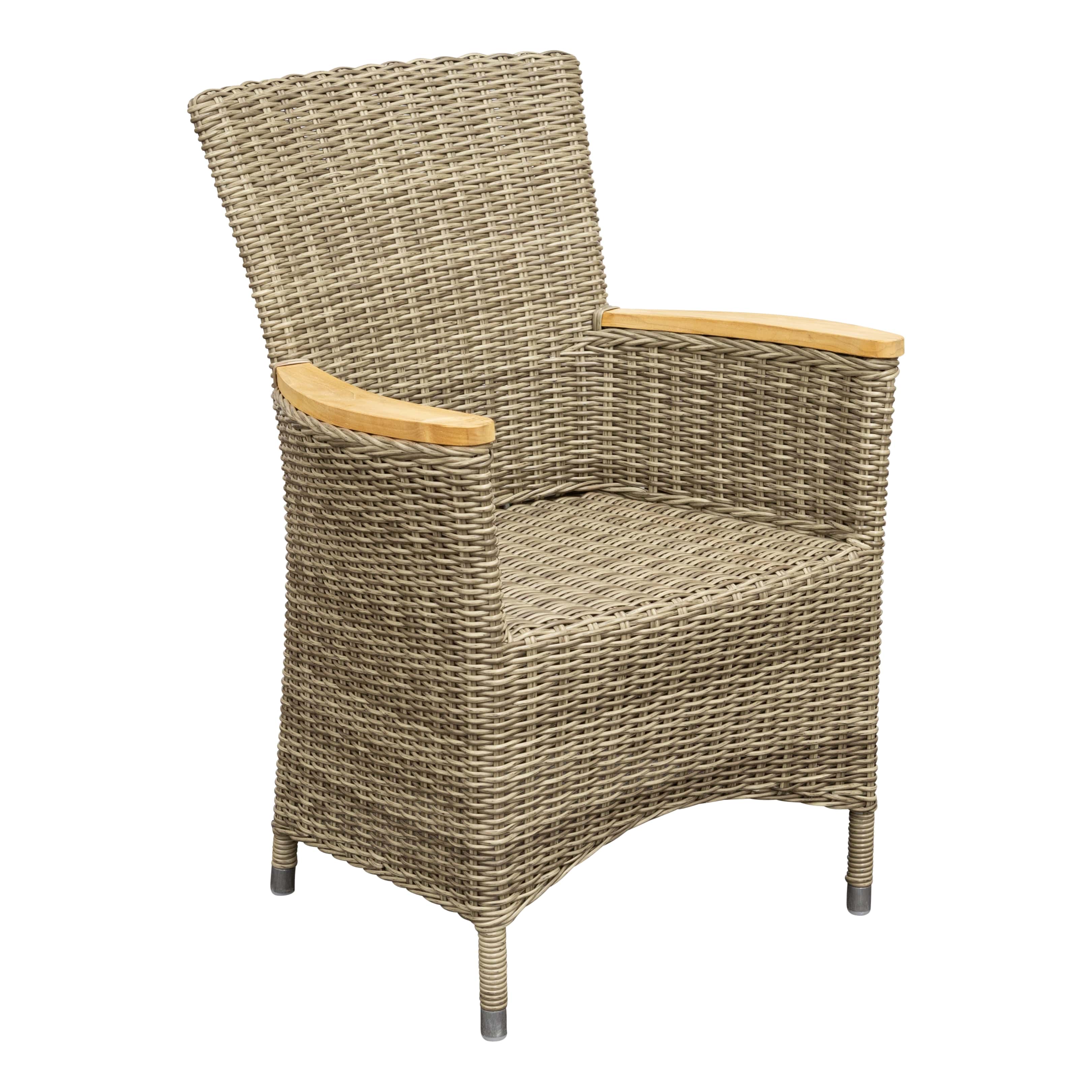 Geflecht Sessel Sapporo Highback, kubu grau