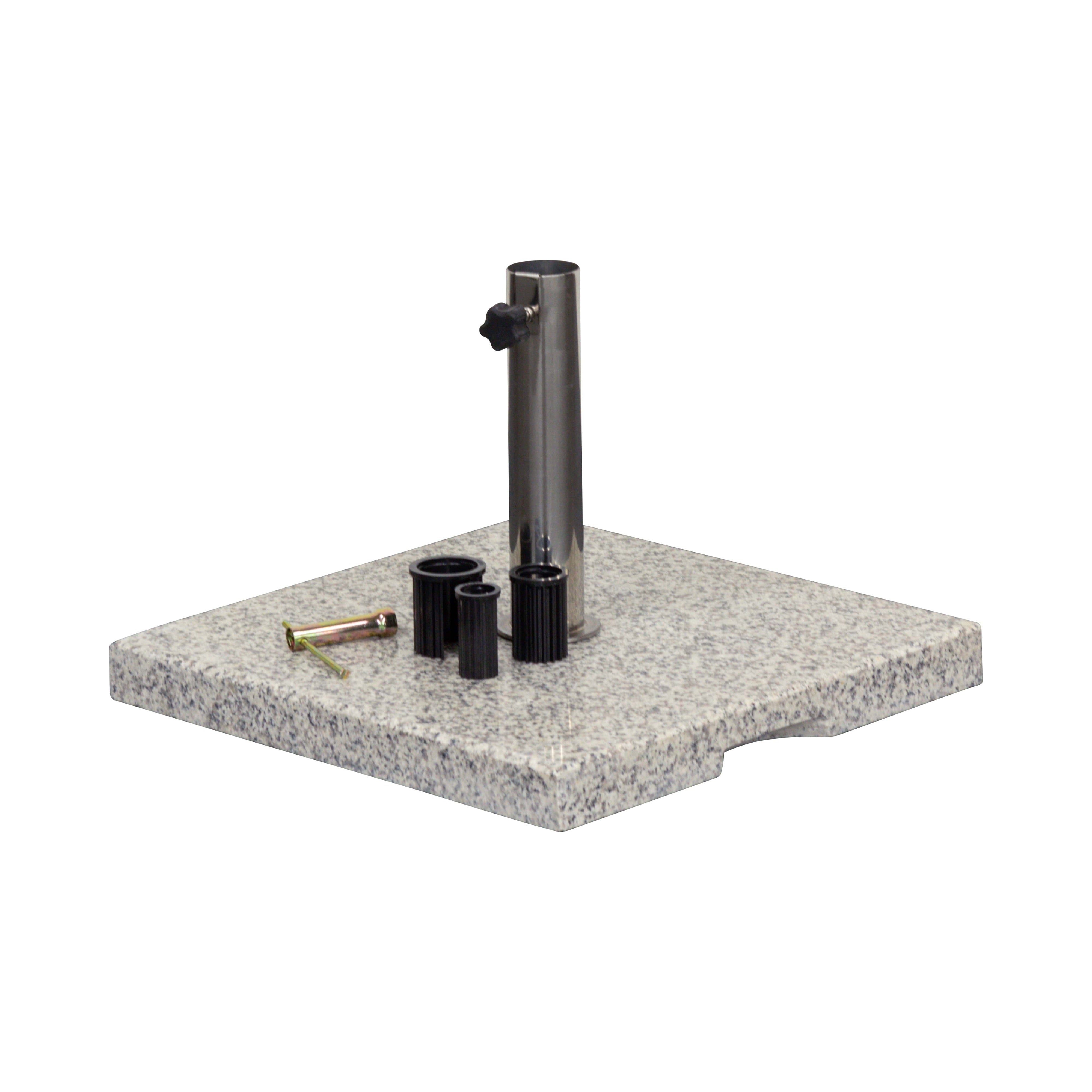 Schirmfuß Granit, 50x50cm