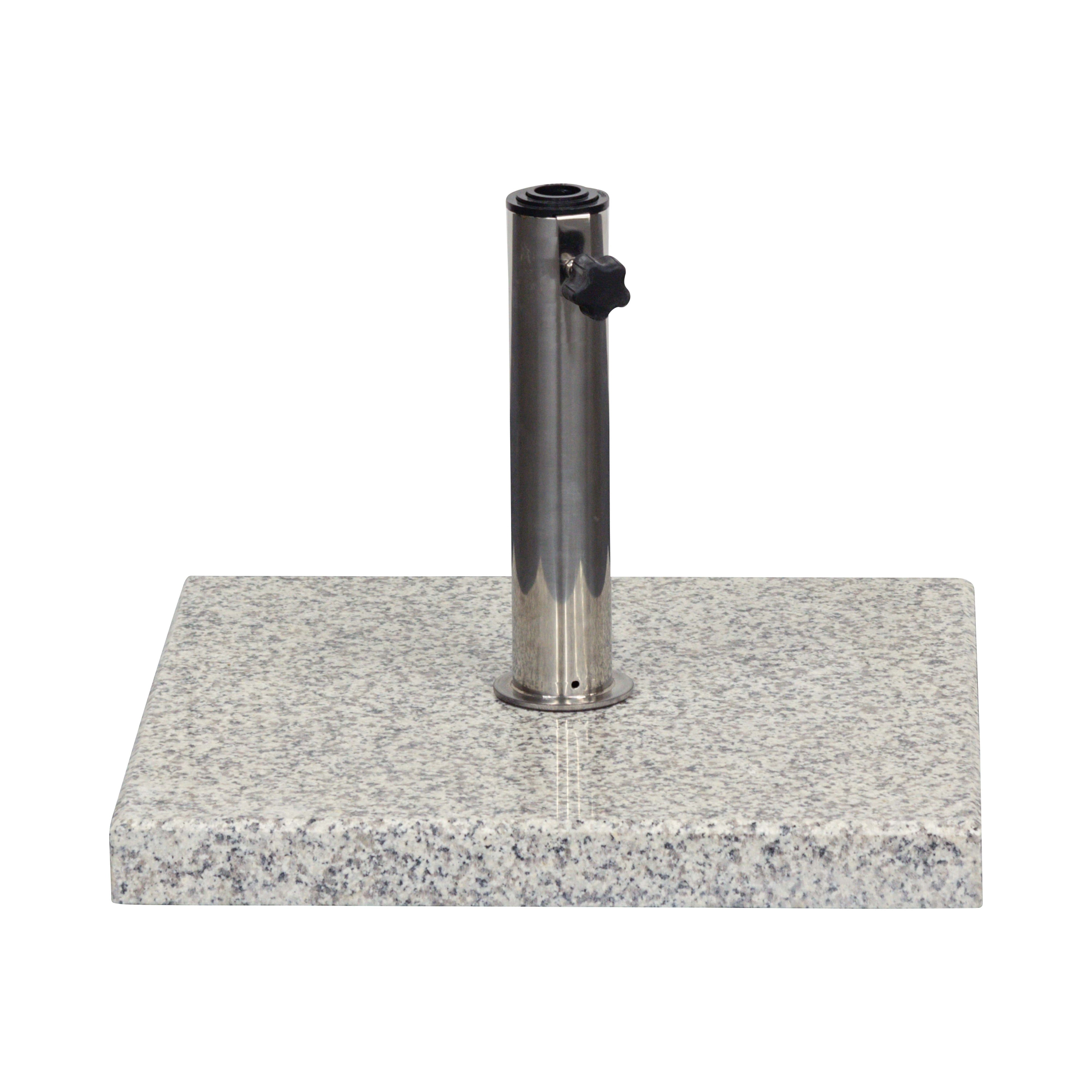 Schirmfuß Granit, 50x50cm