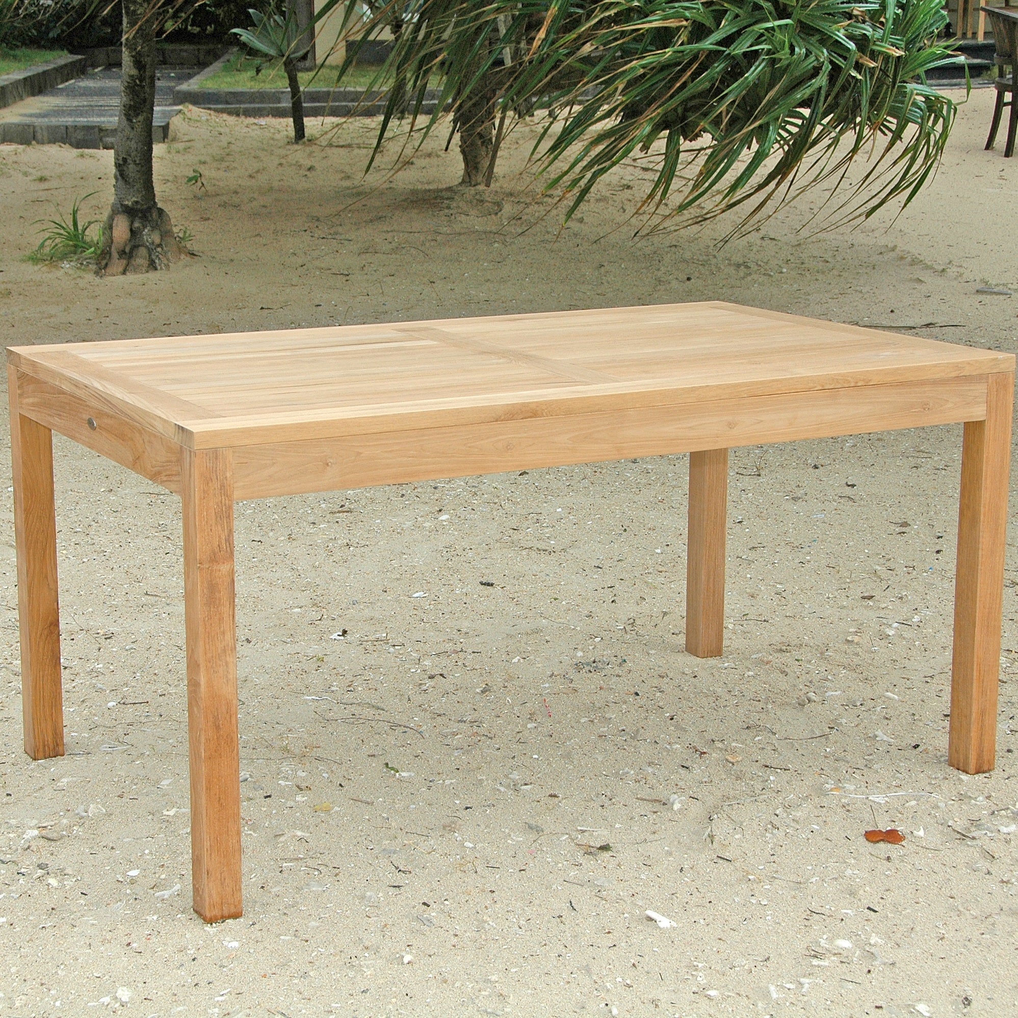Teak Bistrotisch Bristol, rechteckig, 120x80cm