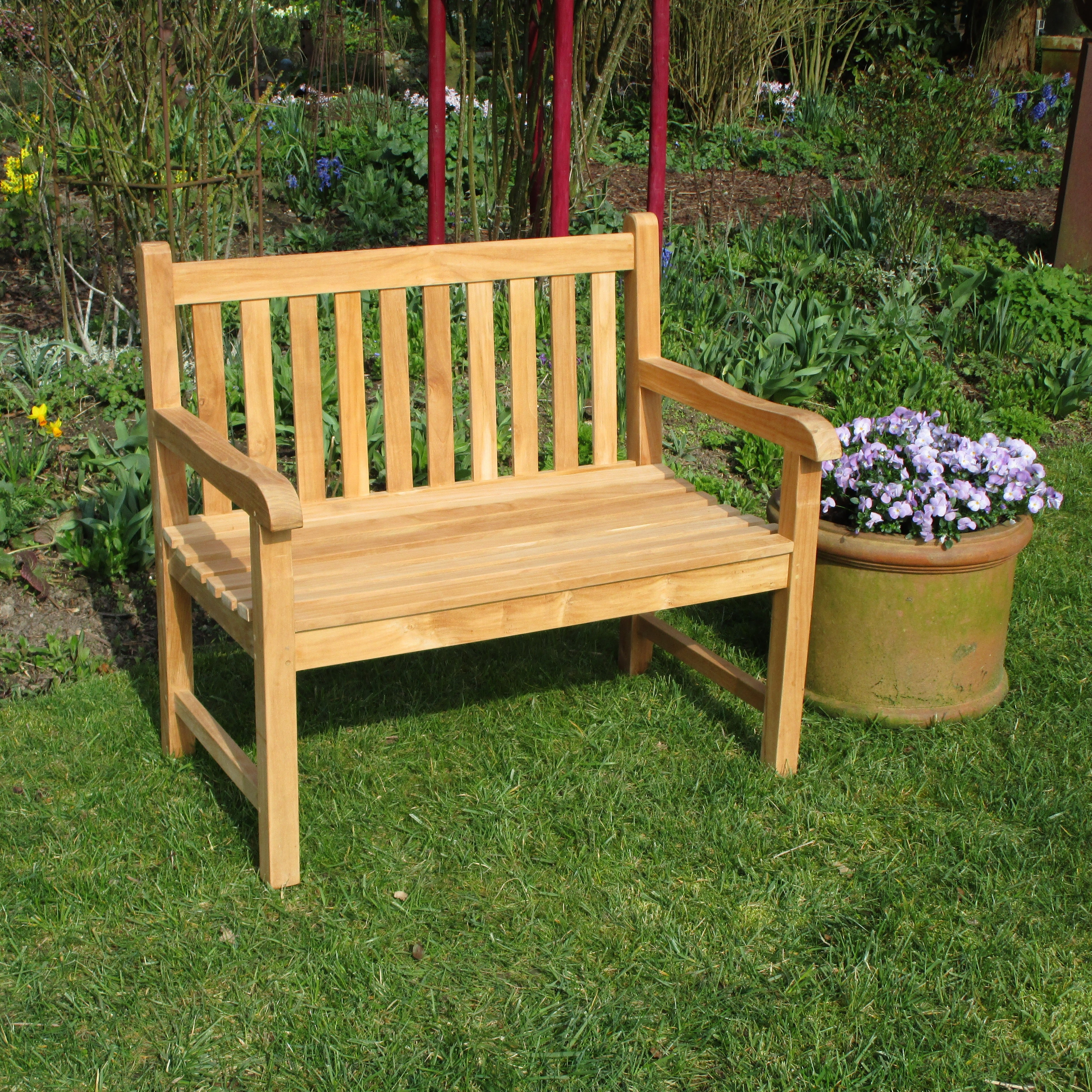 Teak Gartenbank Classic, 100 cm