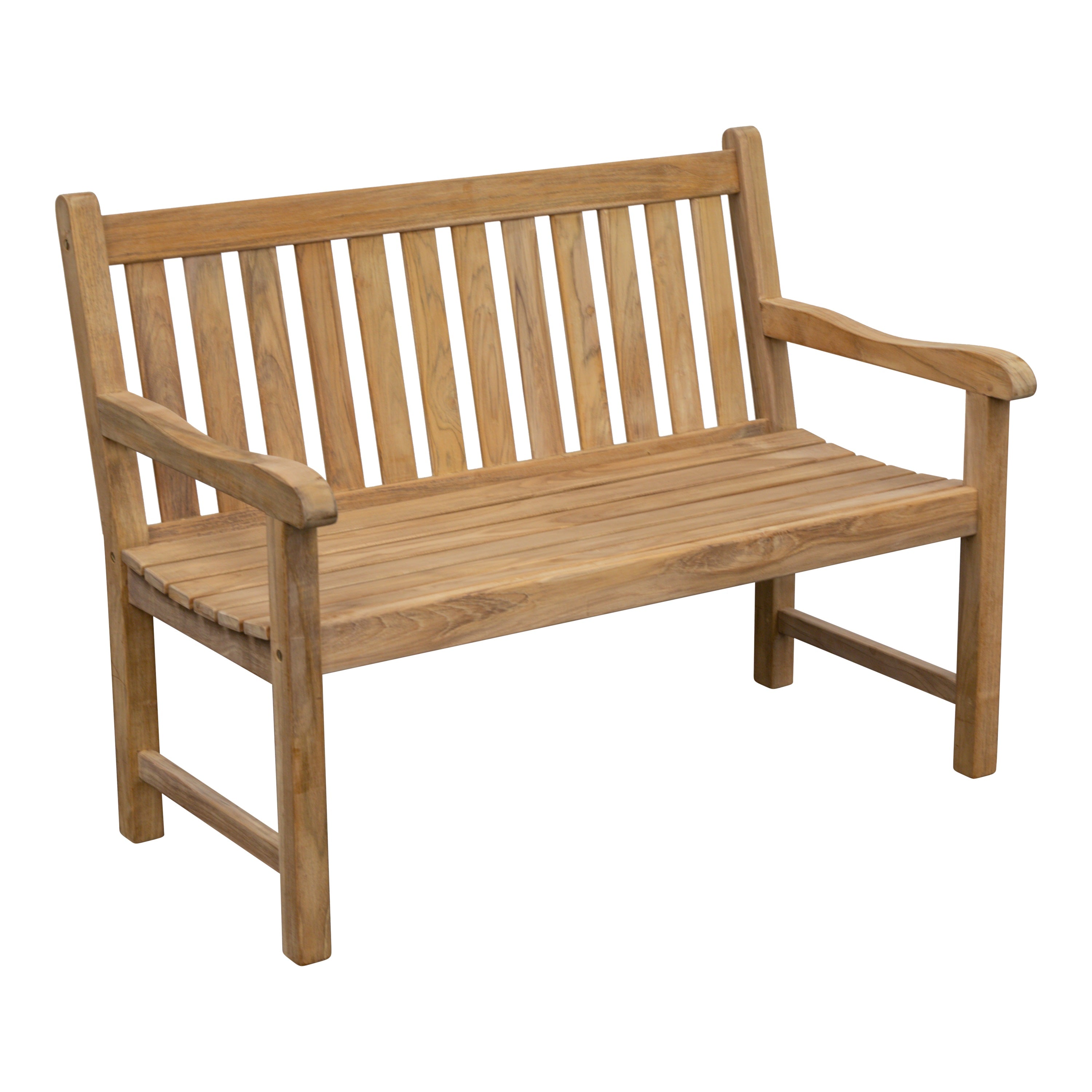 Teak Gartenbank Riva, verschraubt, zerlegt, 120 cm