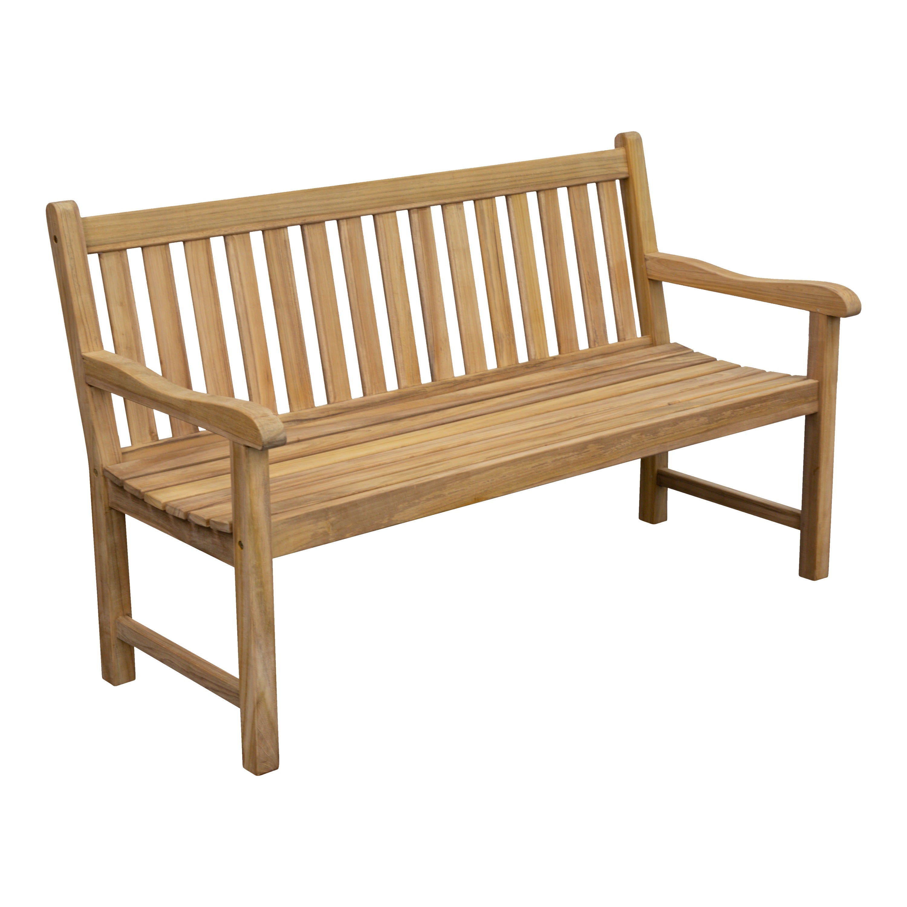 Teak Gartenbank Riva, verschraubt, zerlegt, 120 cm