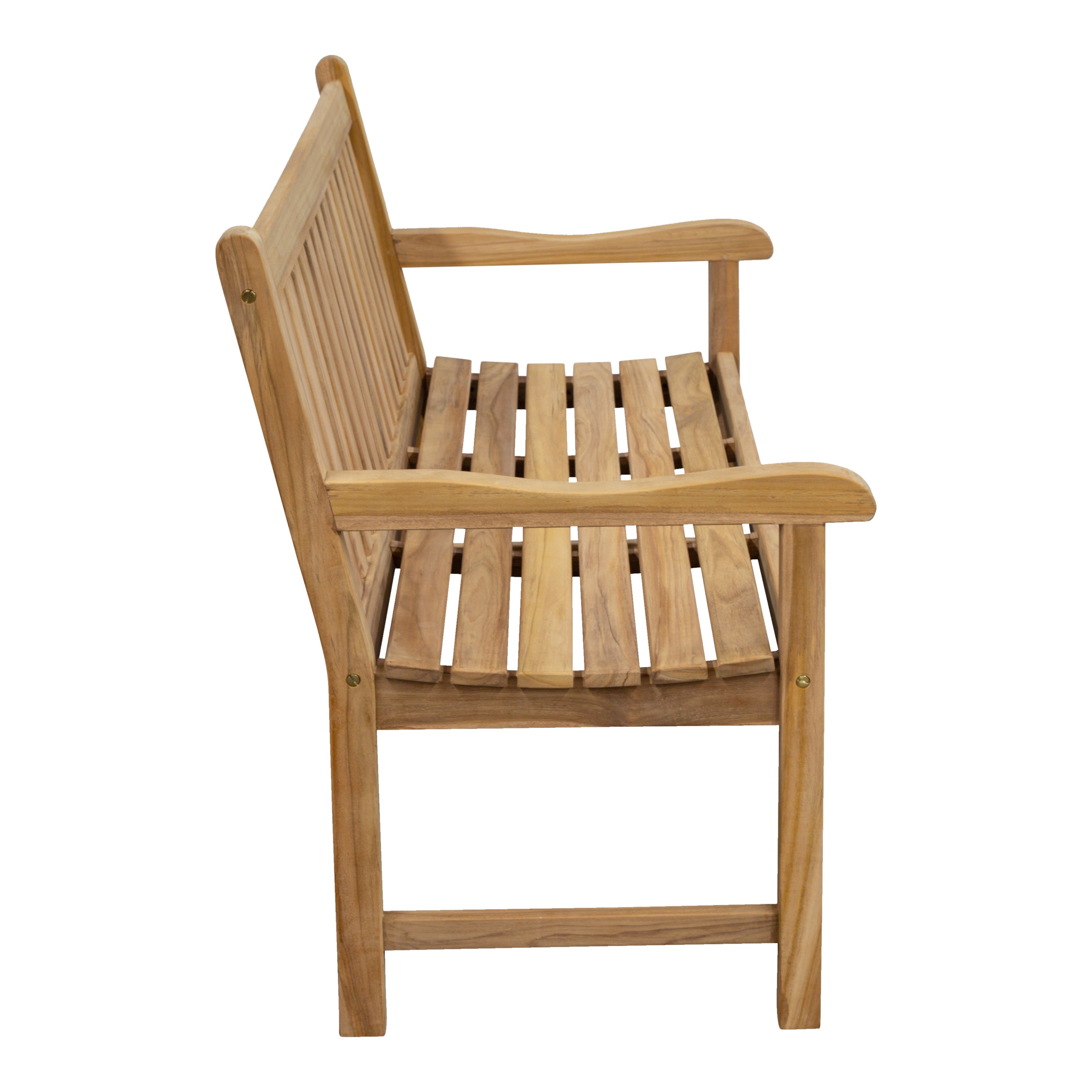 Teak Gartenbank Riva, verschraubt, zerlegt, 120 cm