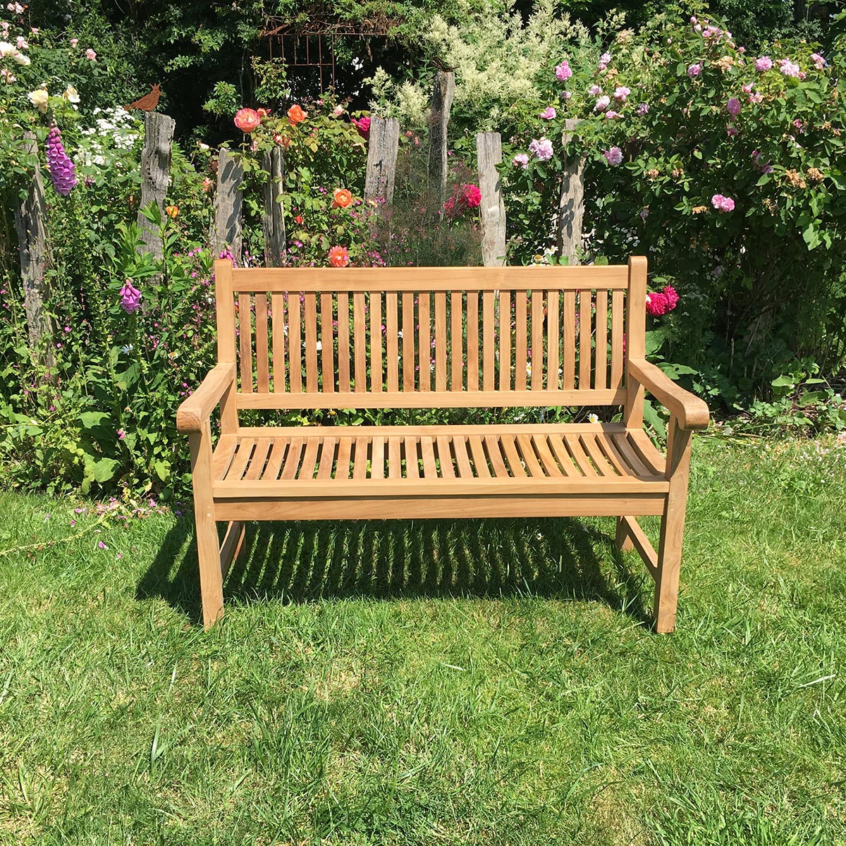 Teak Gartenbank Victoria, 130 cm