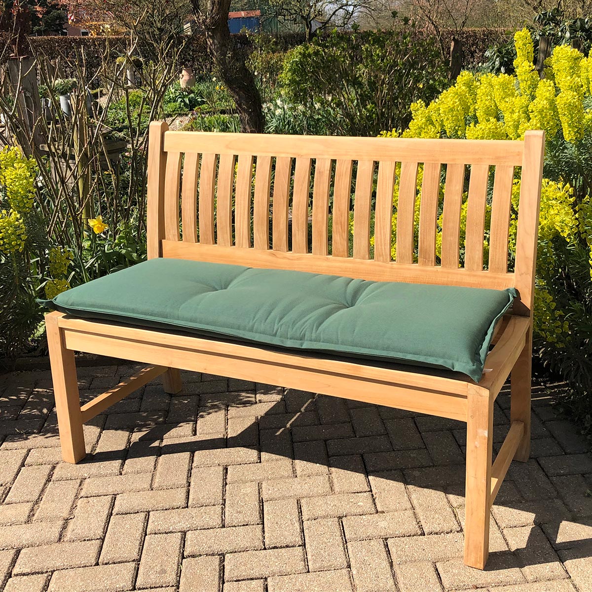 Teak Gartenbank Beaufort ohne Armlehnen, 130 cm