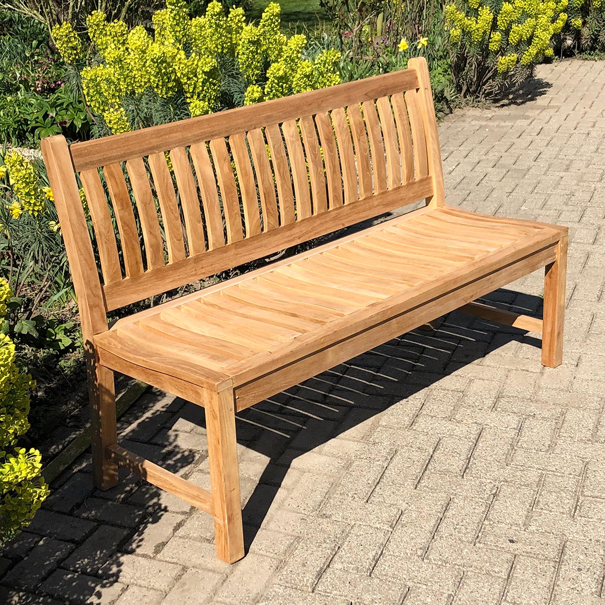Teak Gartenbank Beaufort ohne Armlehnen, 150 cm