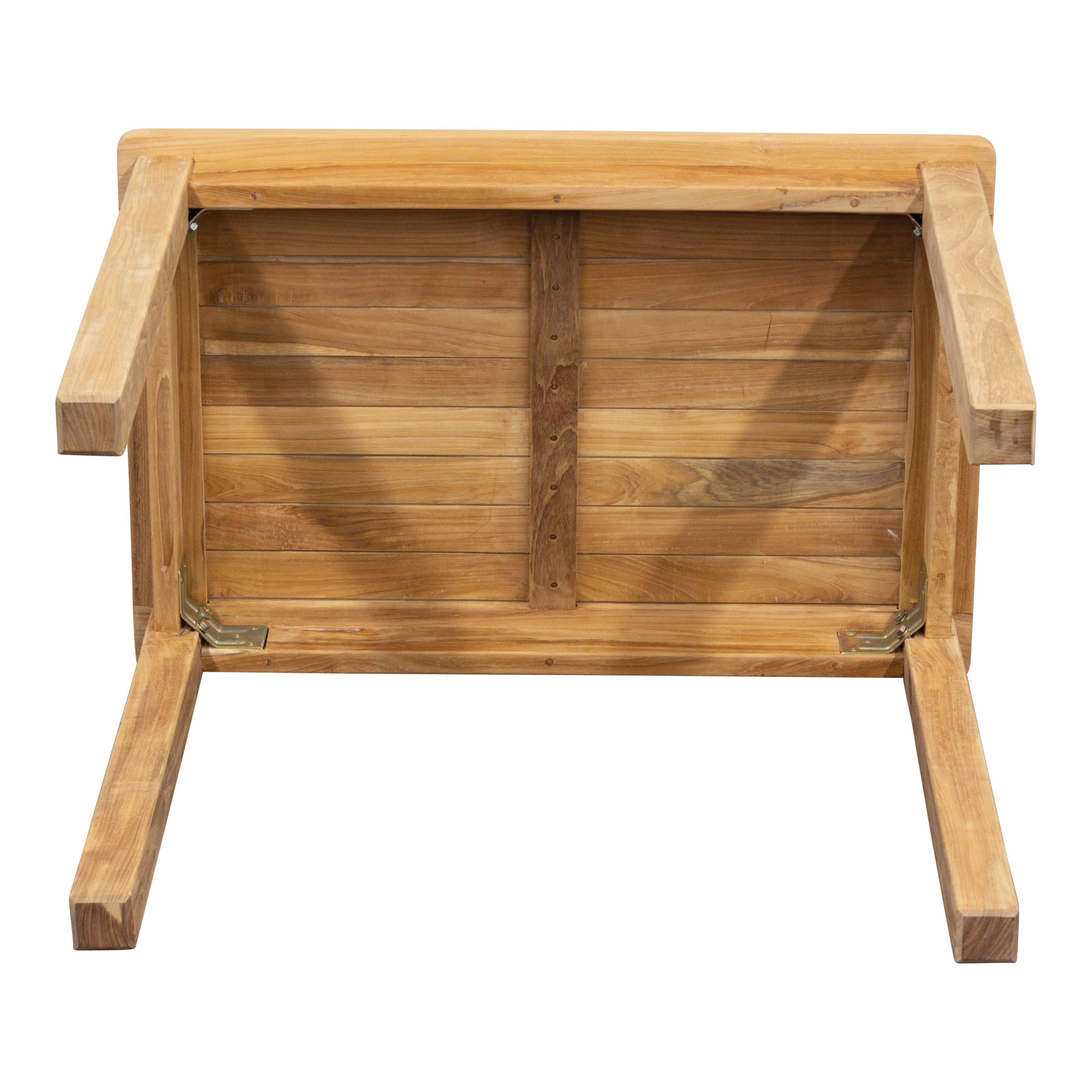 Teak Bistrotisch Classic - rechteckig, 90 x 60 cm