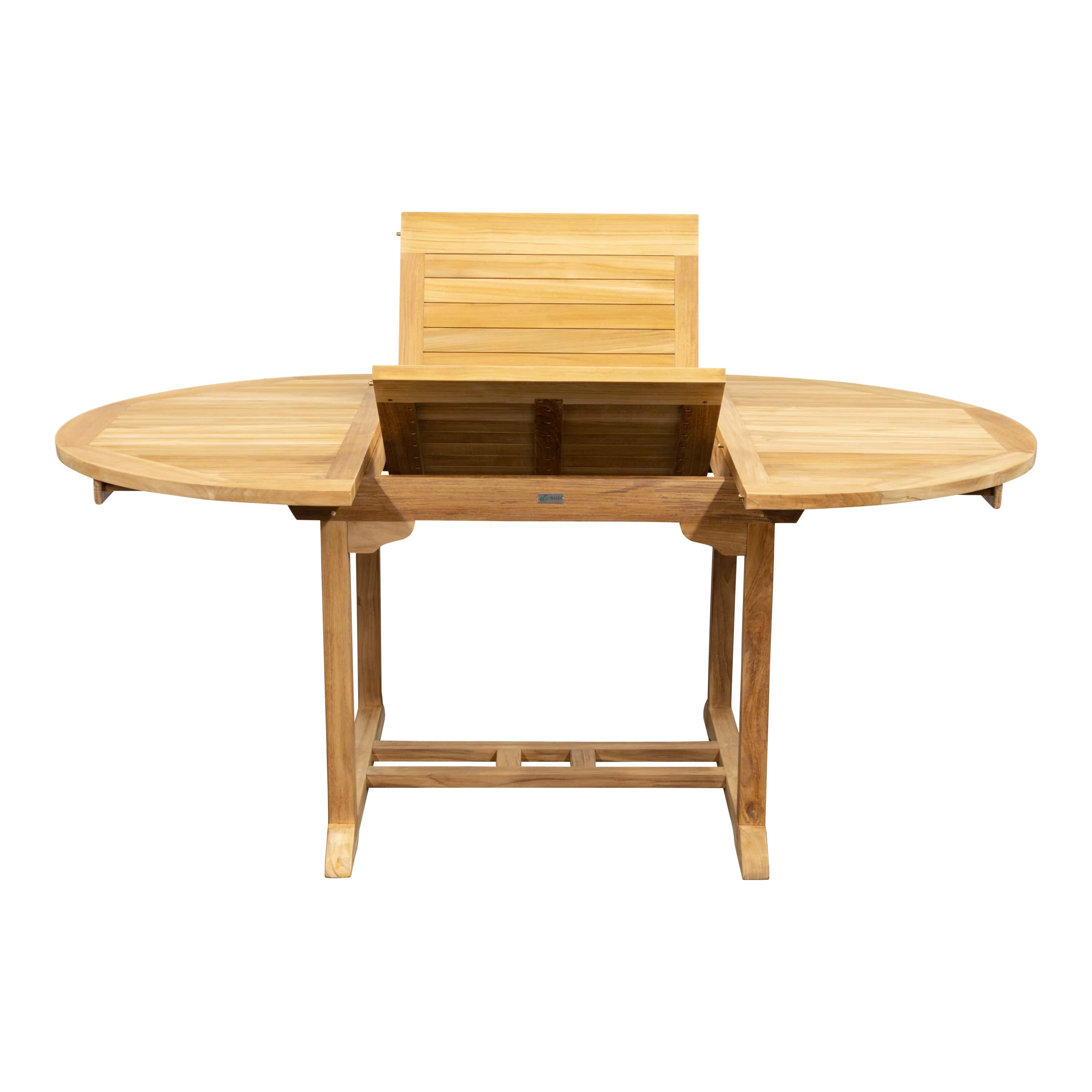 Teak Ausziehtisch Classic - rund, 120/180cm