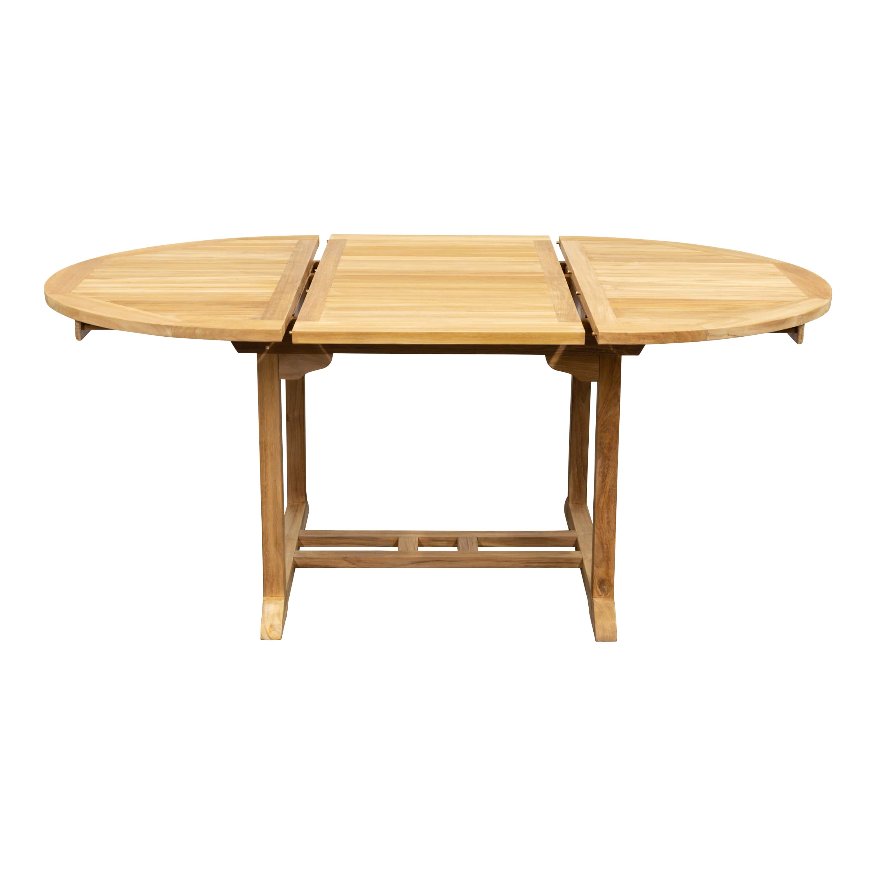 Teak Ausziehtisch Classic - rund, 120/180cm