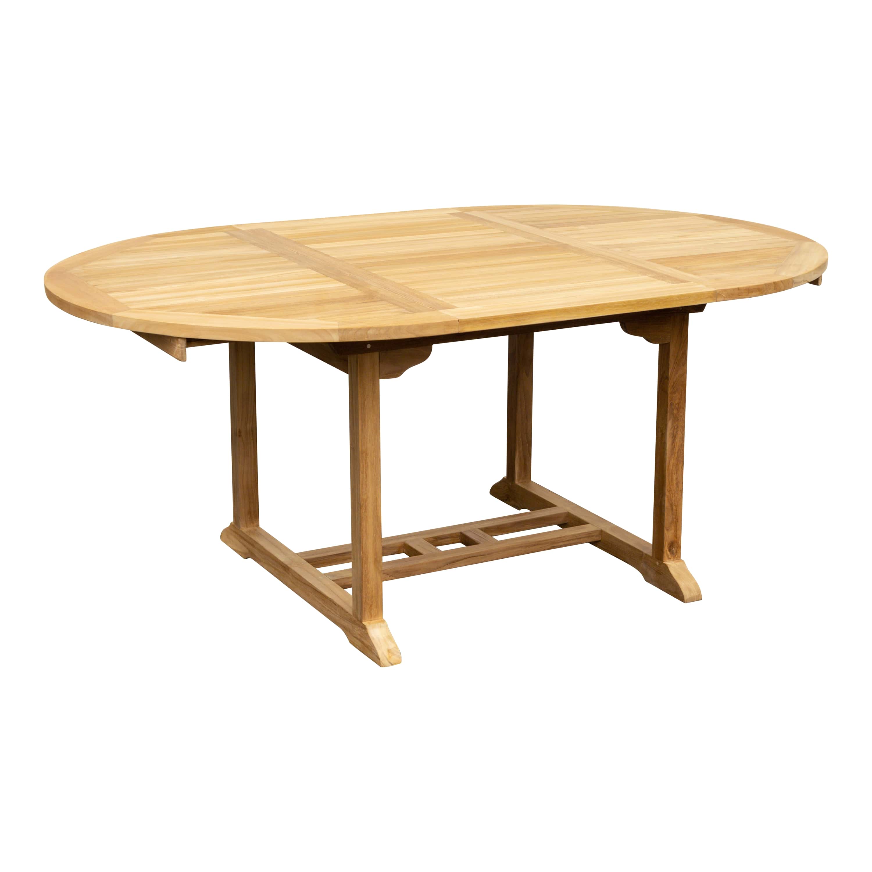 Teak Ausziehtisch Classic - rund, 120/180cm