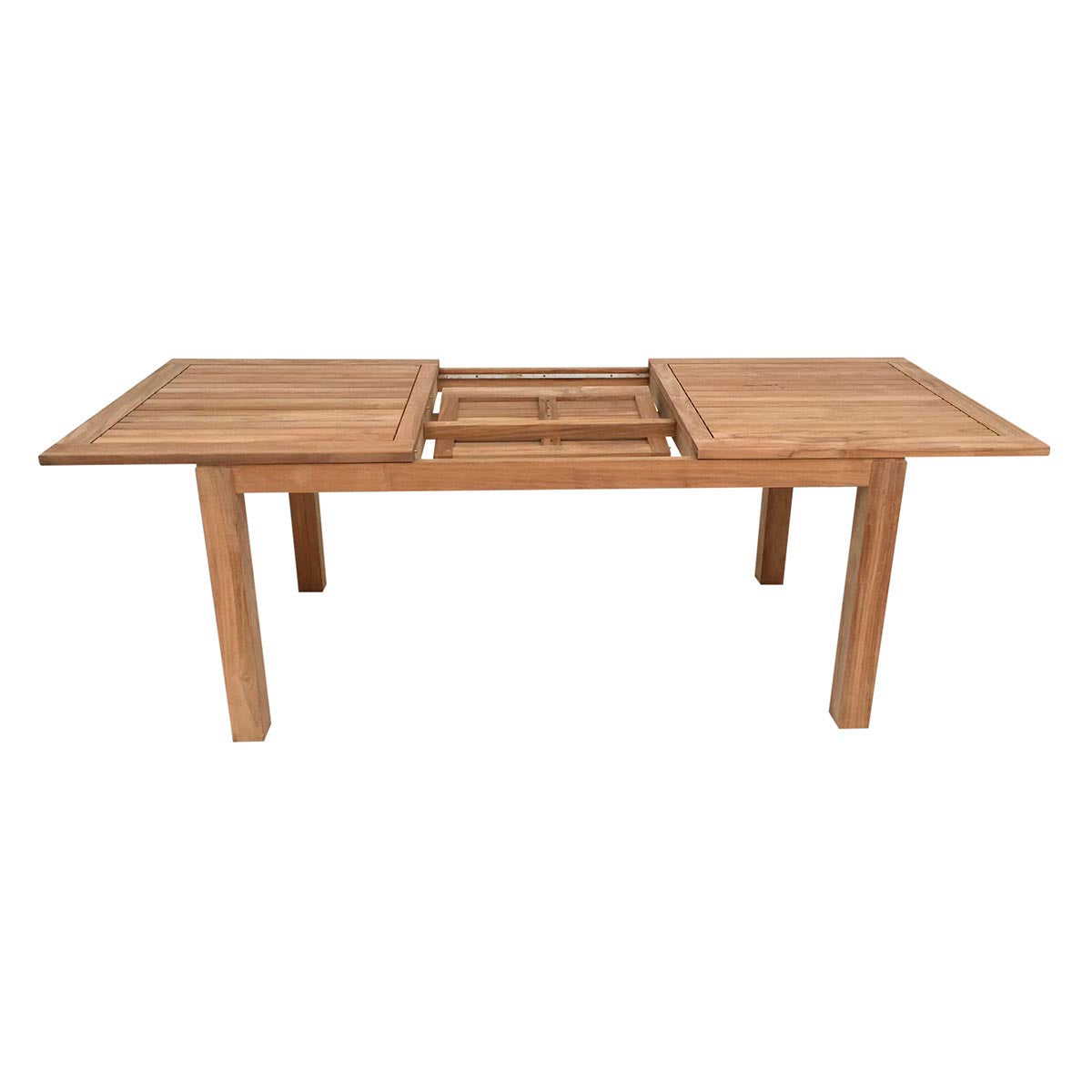 Teak Ausziehtisch Minimalistik, 210/270 x 100 cm