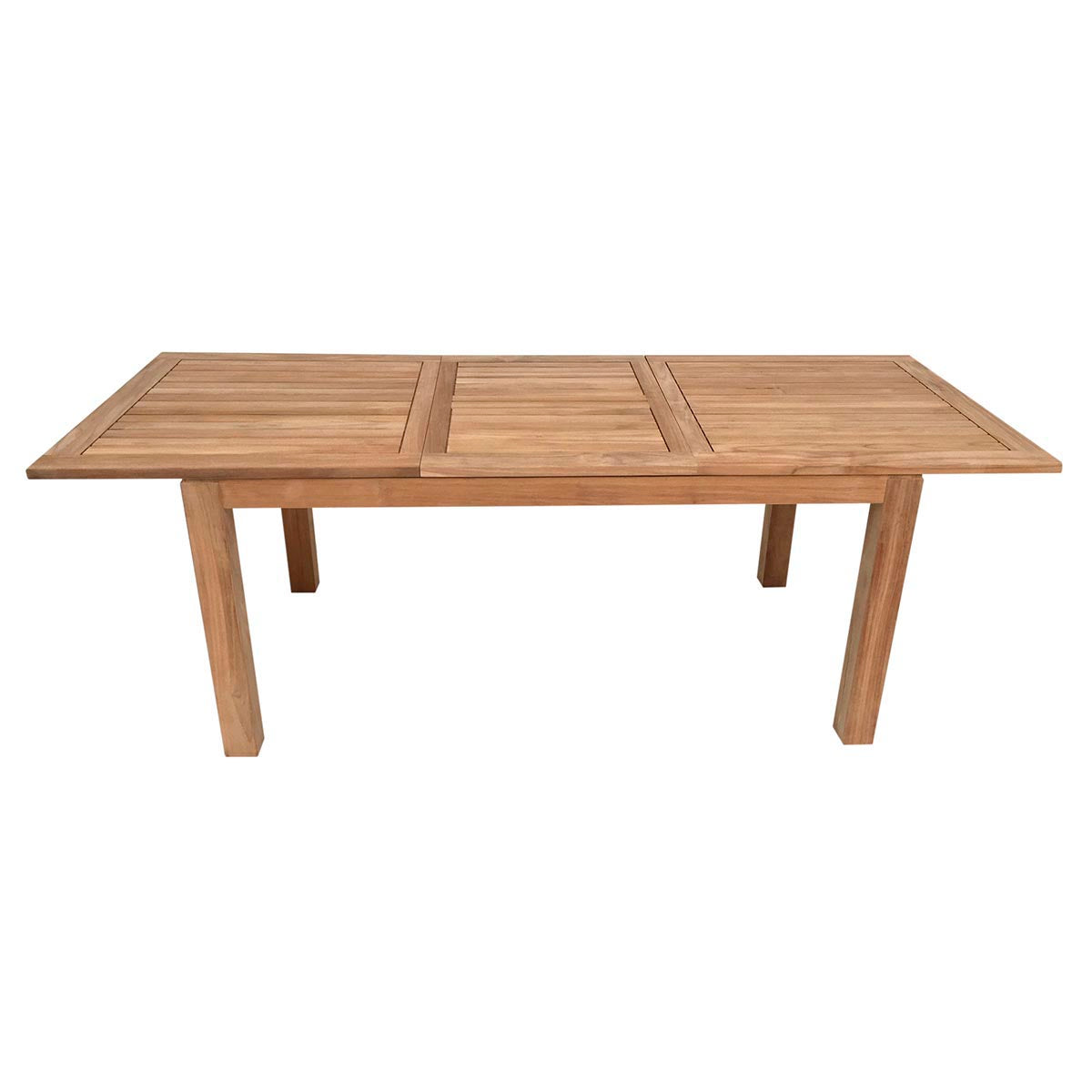 Teak Ausziehtisch Minimalistik, 210/270 x 100 cm