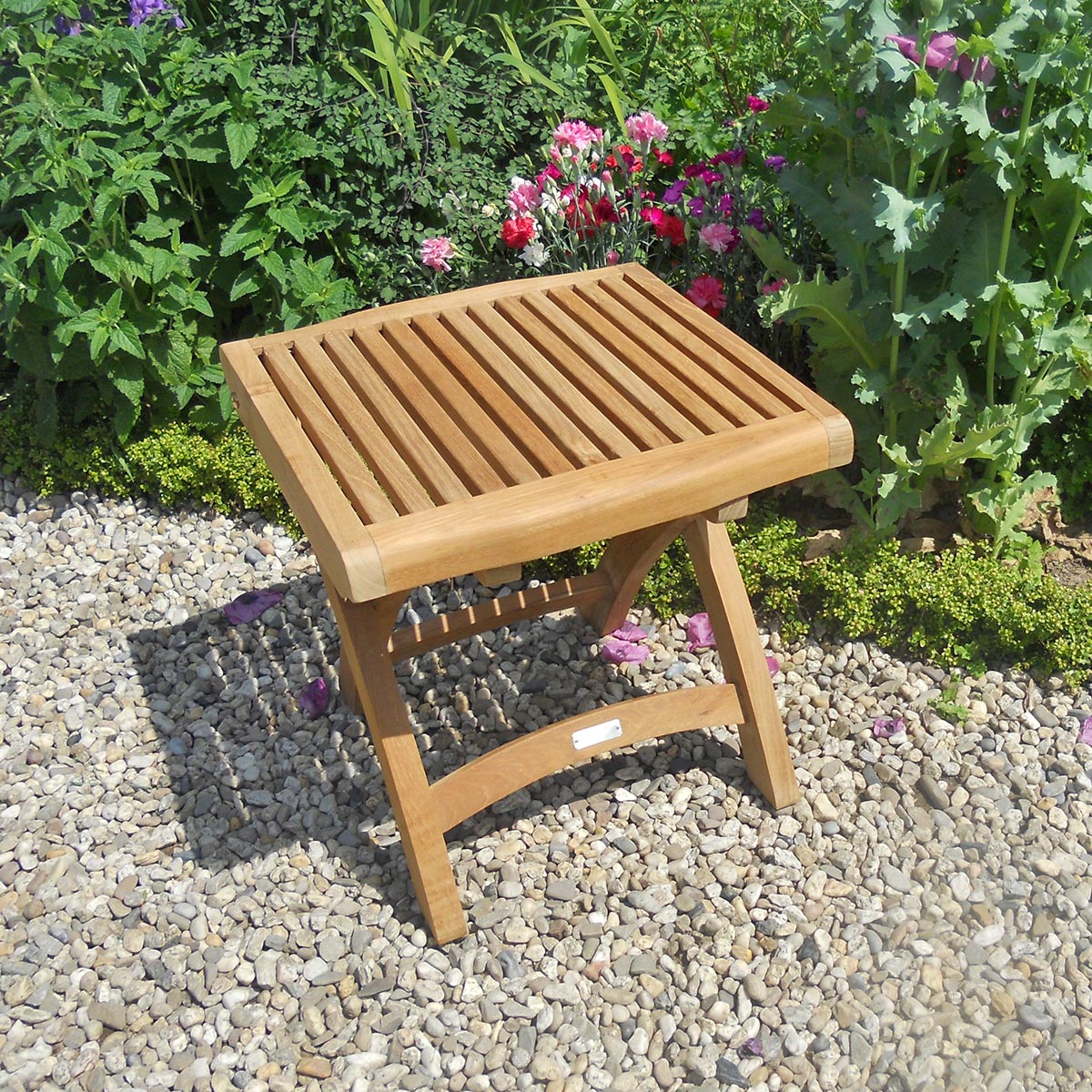 Teak Fußhocker Exclusiv