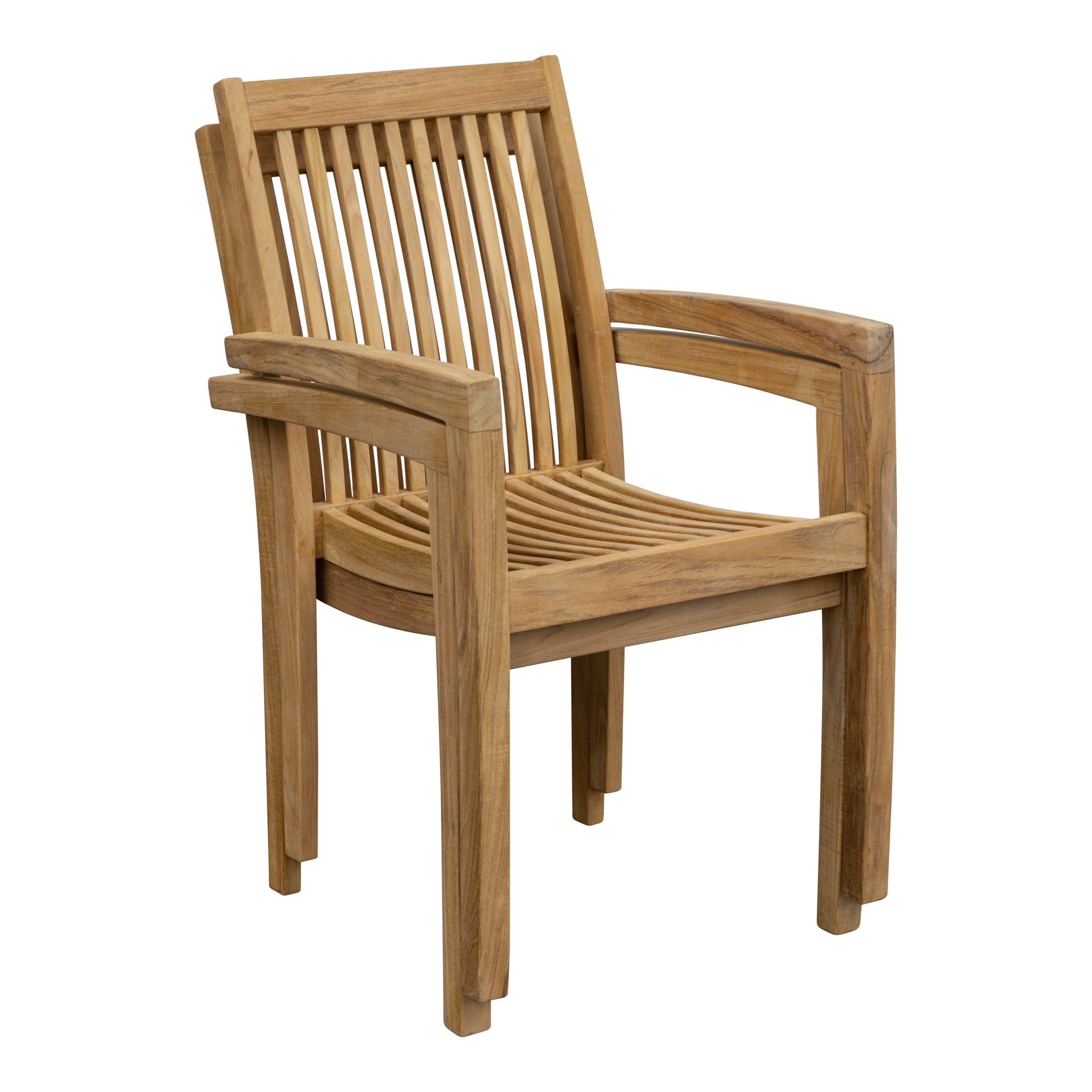 Teak Gartensessel Rom, stapelbar