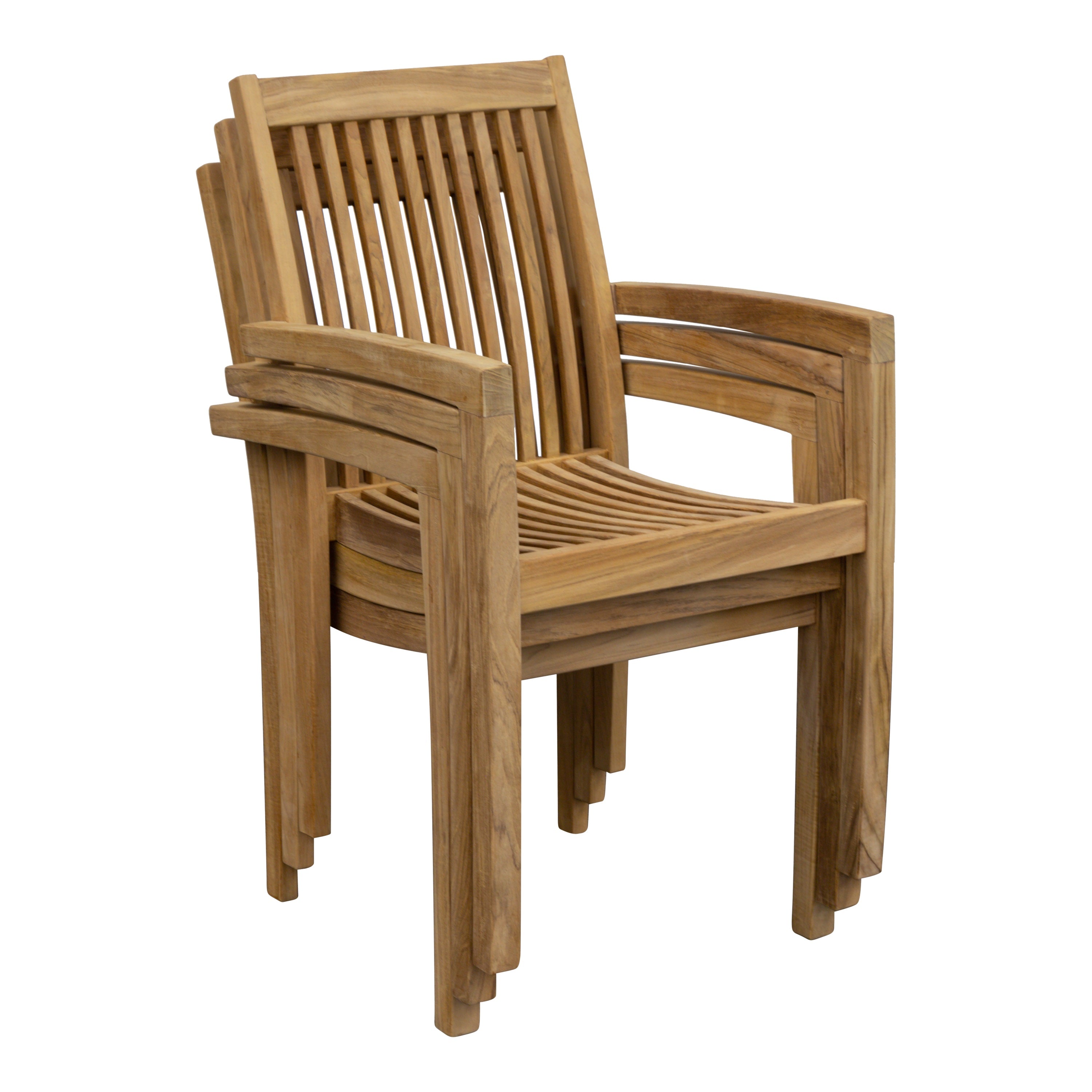 Teak Gartensessel Rom, stapelbar