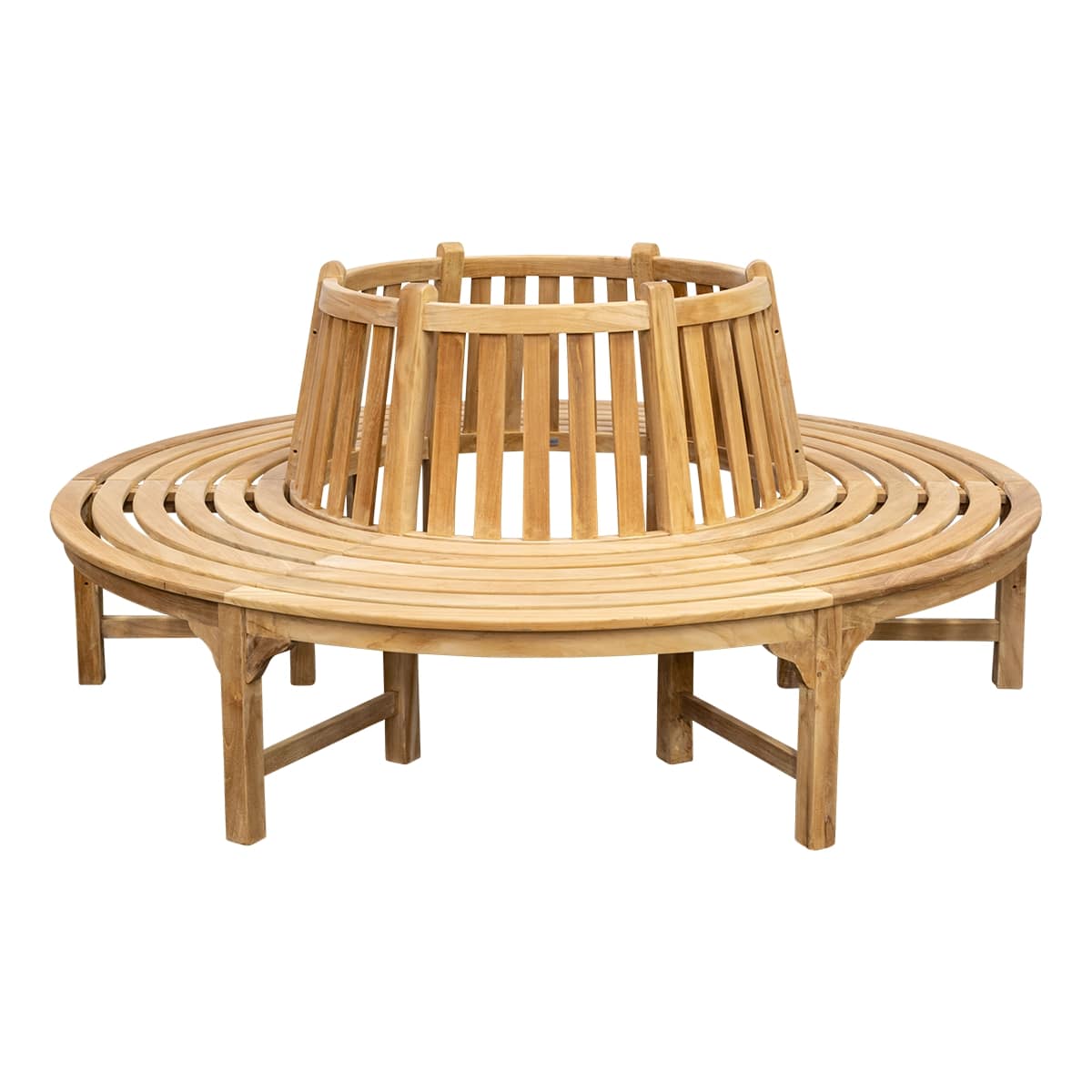 Teak Baumbank rund, 200cm