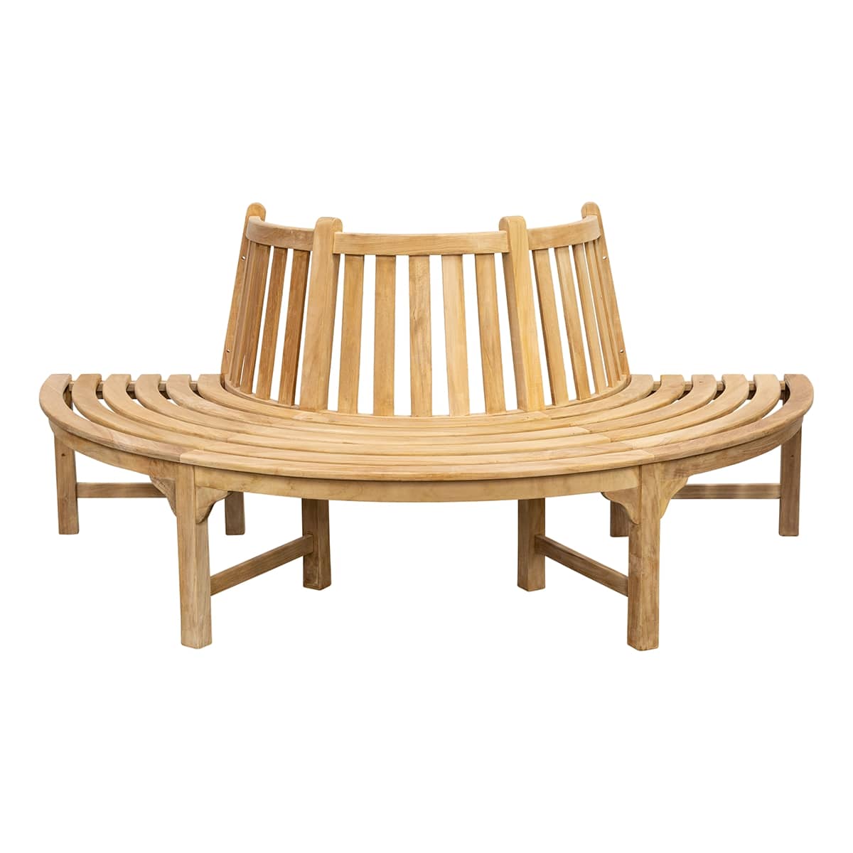 Teak Baumbank rund, 200cm