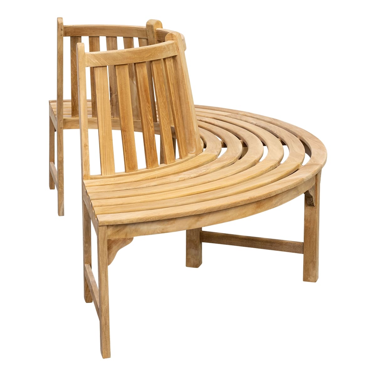 Teak Baumbank rund, 200cm