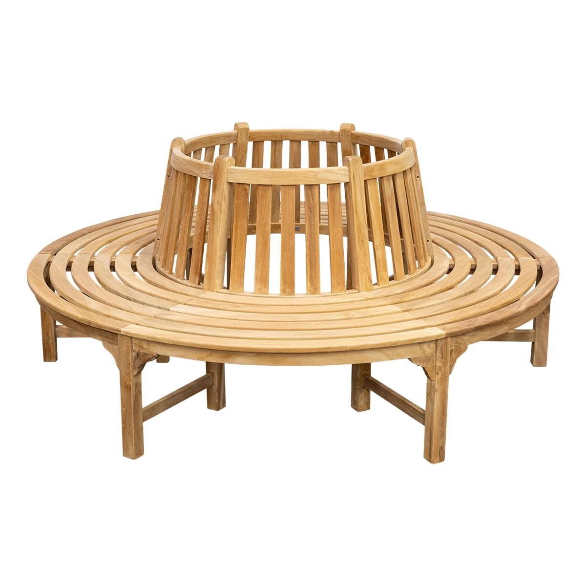 Teak Baumbank rund, 200cm