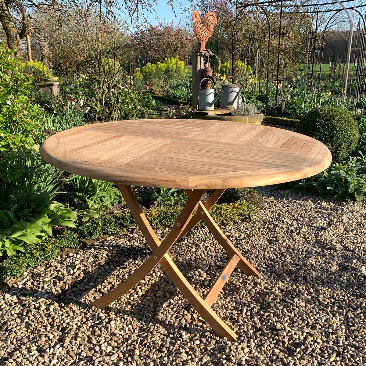 Teak Klapptisch Henley - rund, 60 cm