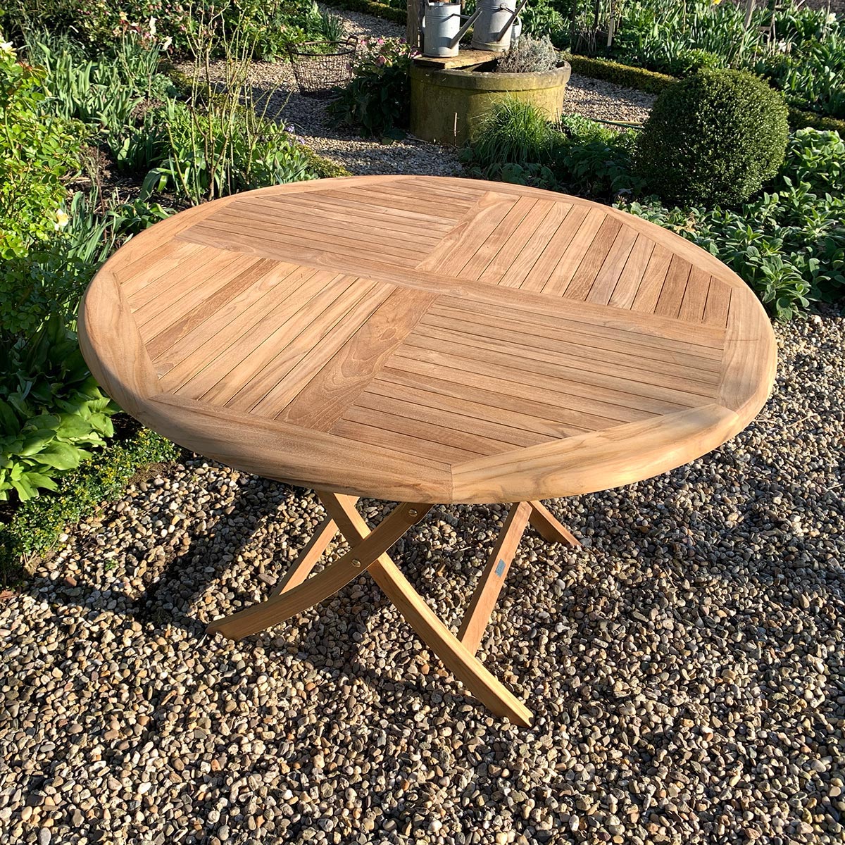 Teak Klapptisch Henley - rund, 60 cm