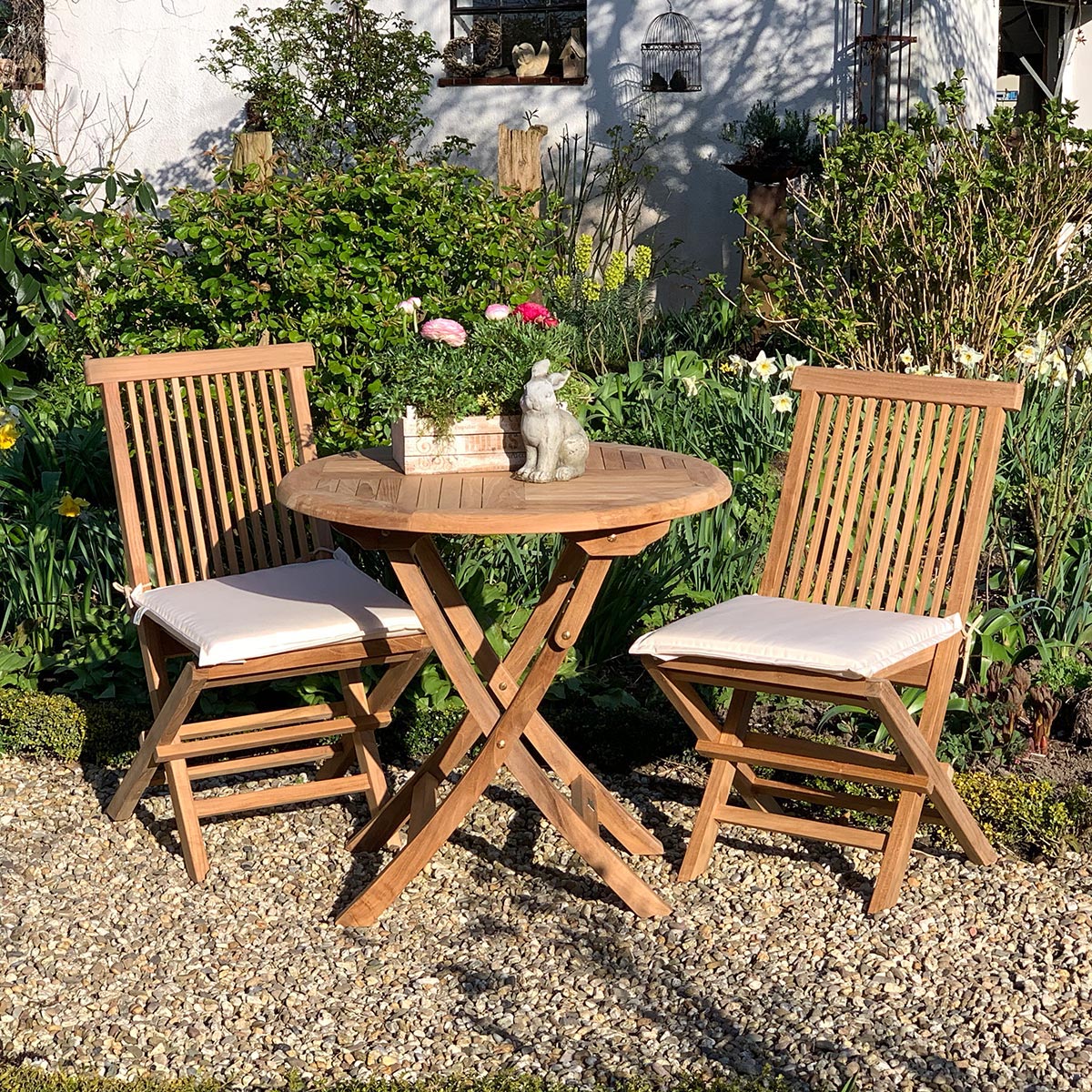 Teak Klapptisch Henley - rund, 60 cm