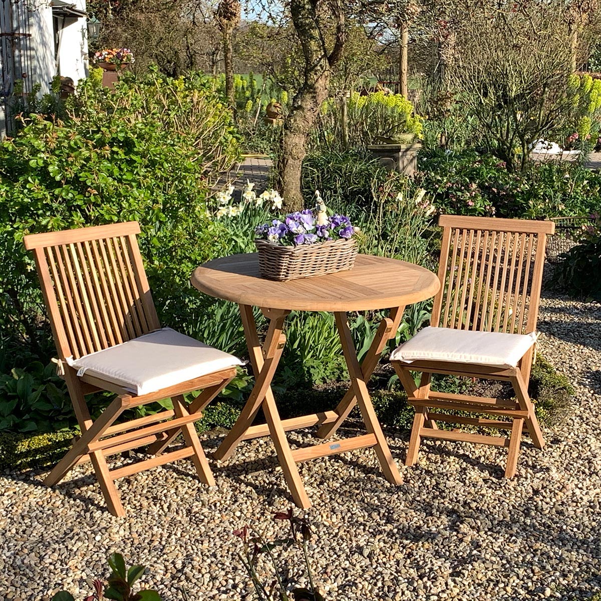 Teak Klapptisch Henley - rund, 60 cm