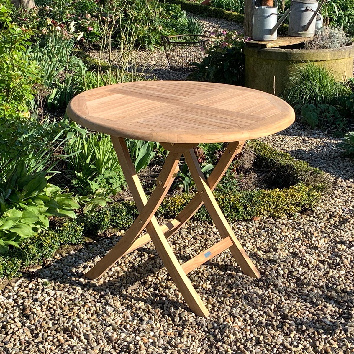 Teak Klapptisch Henley - rund, 60 cm