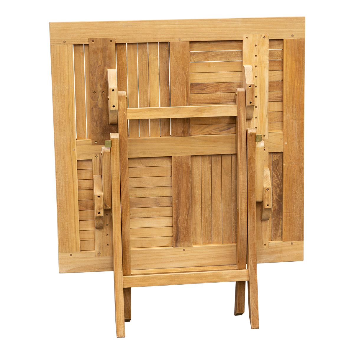 Kleiner Klapptisch Holz Henley - Quadratisch, 50 x 50 cm