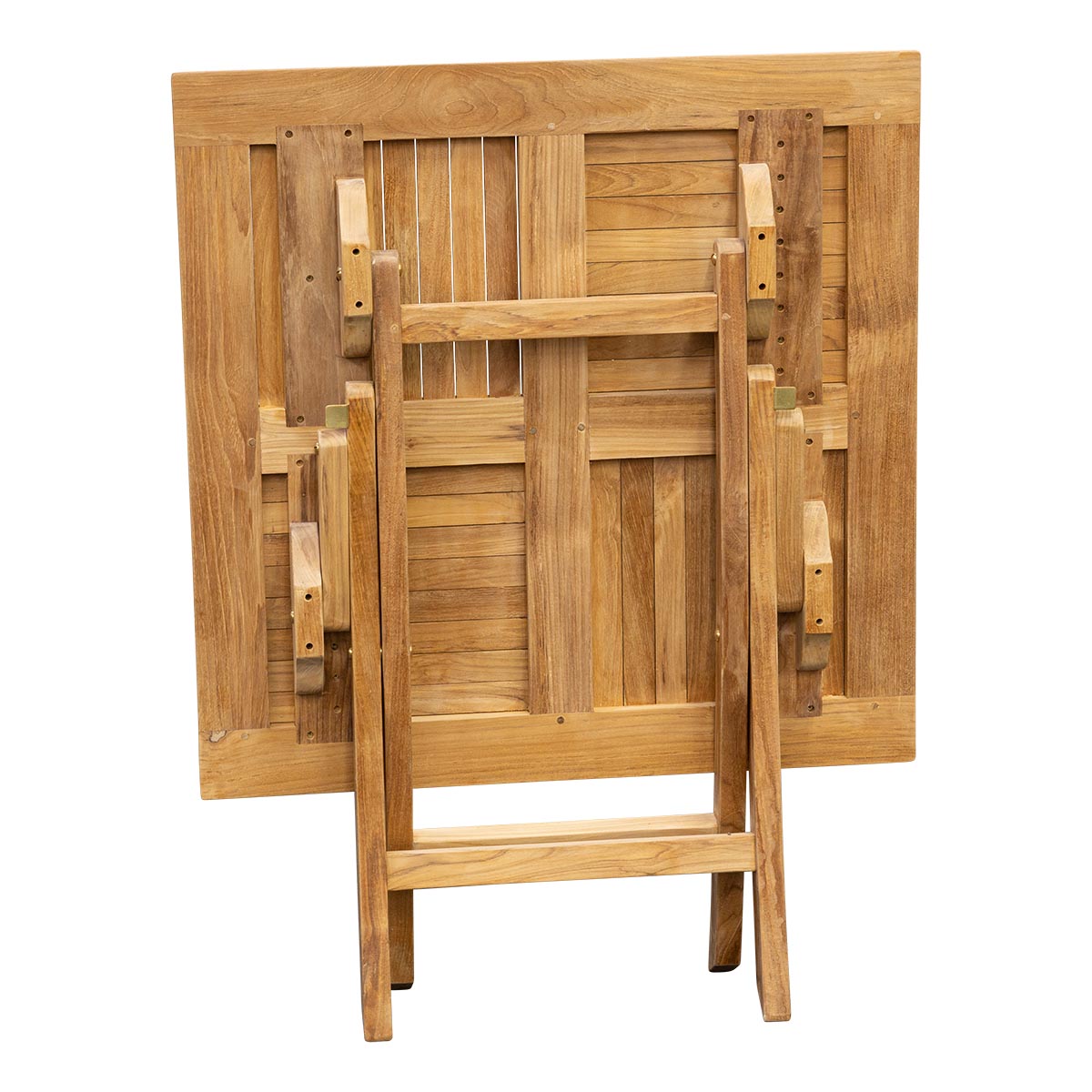 Kleiner Klapptisch Holz Henley - Quadratisch, 50 x 50 cm