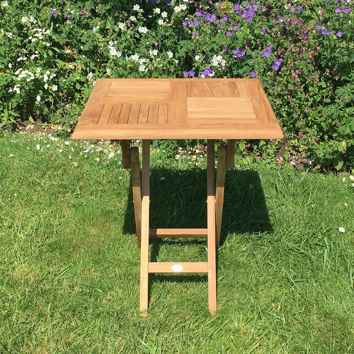 Teak Klapptisch Henley - Quadratisch, 50 x 50 cm