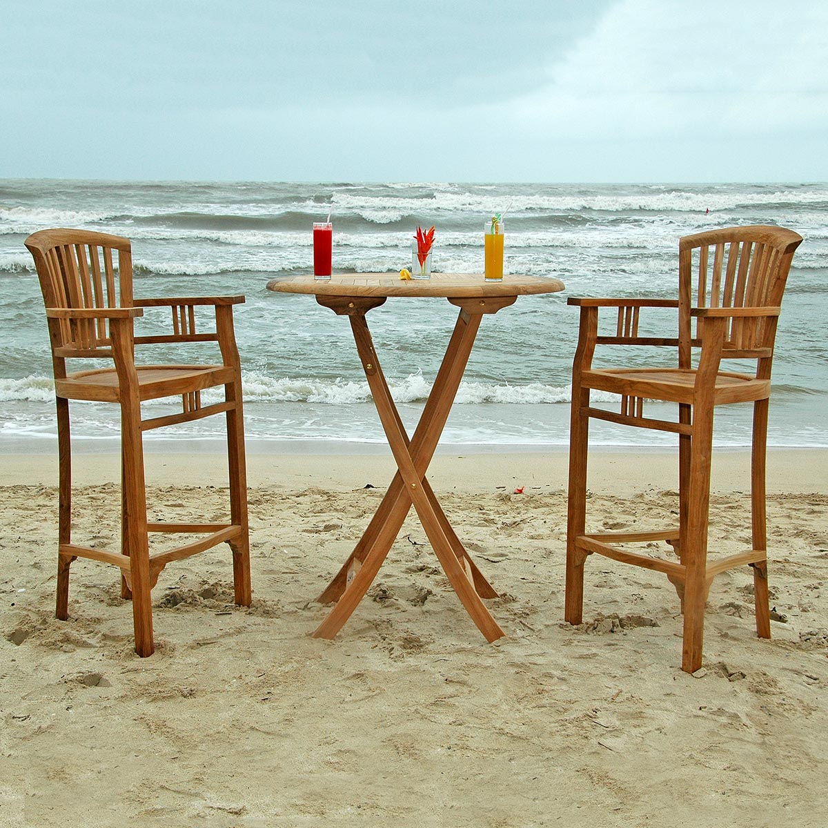 Teak Barklapptisch Henley
