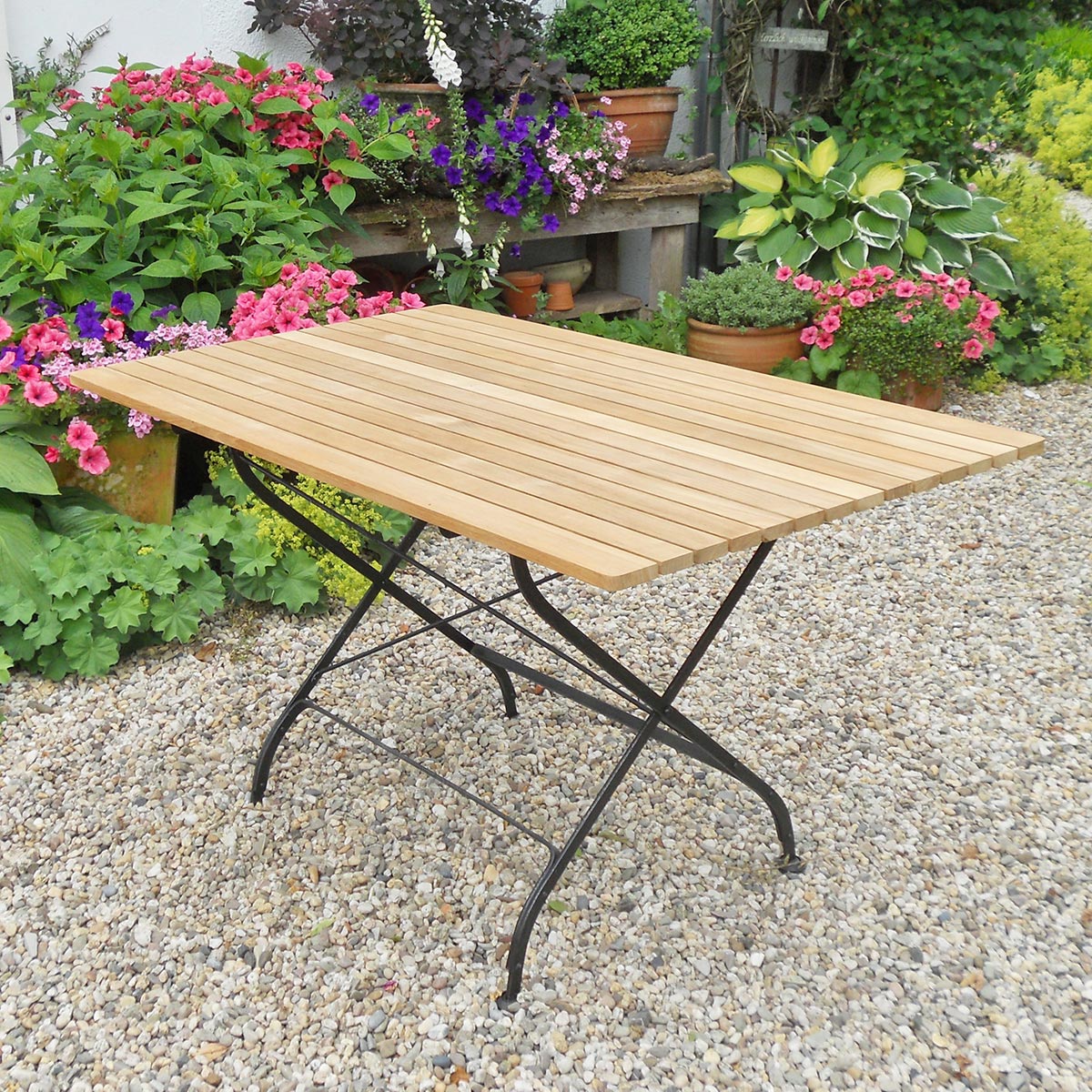 Teak Tisch Longlife - rechteckig, 130 x 80 cm