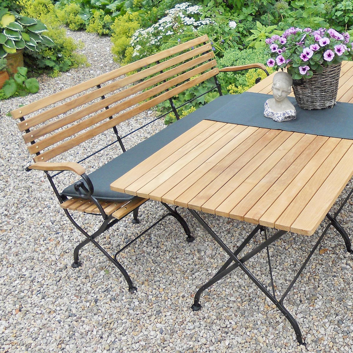 Teak Klappbank Longlife, 115 cm