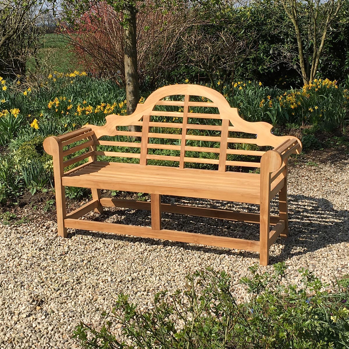 Teak Gartenbank Lutyens, 165 cm