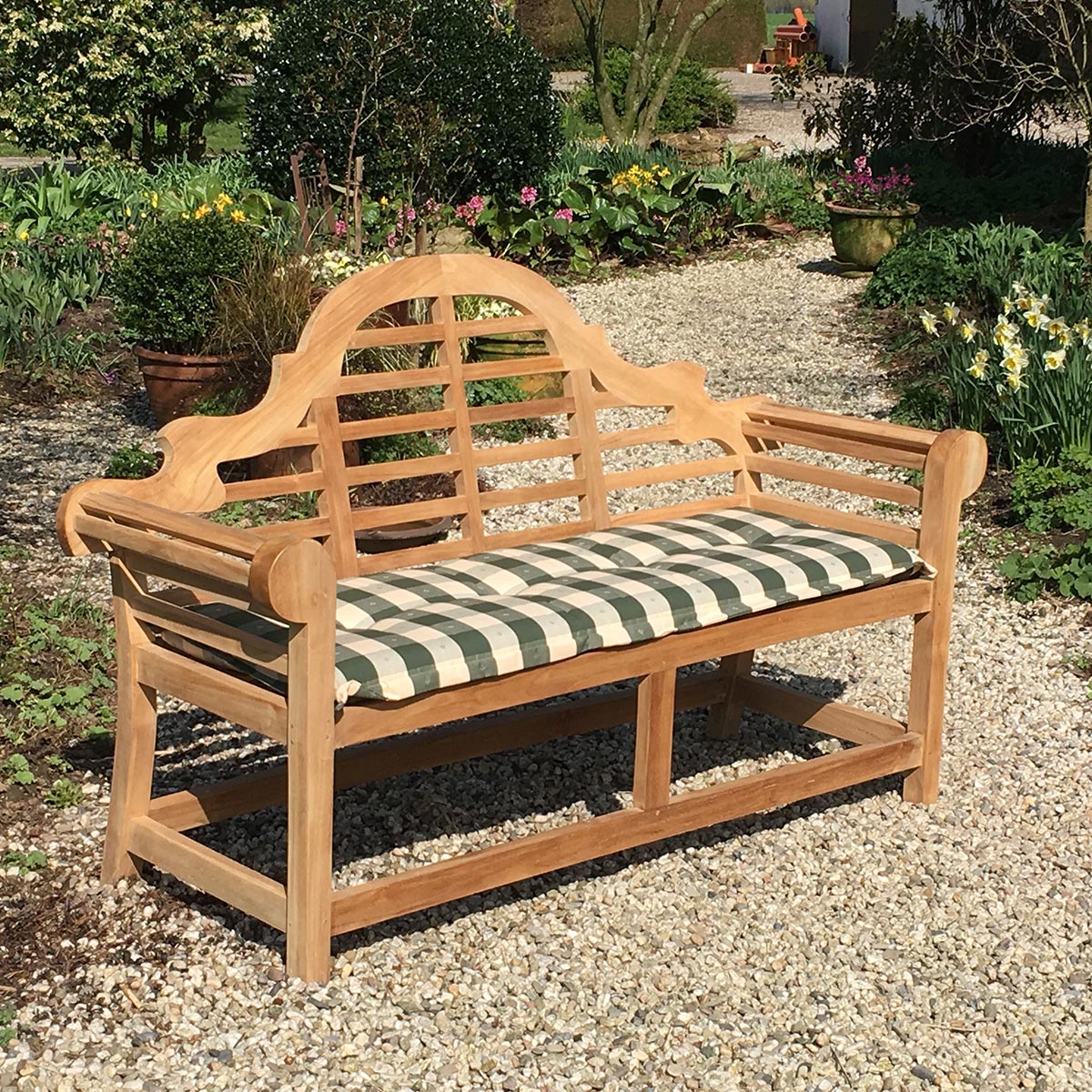 Teak Gartenbank Lutyens, 165 cm