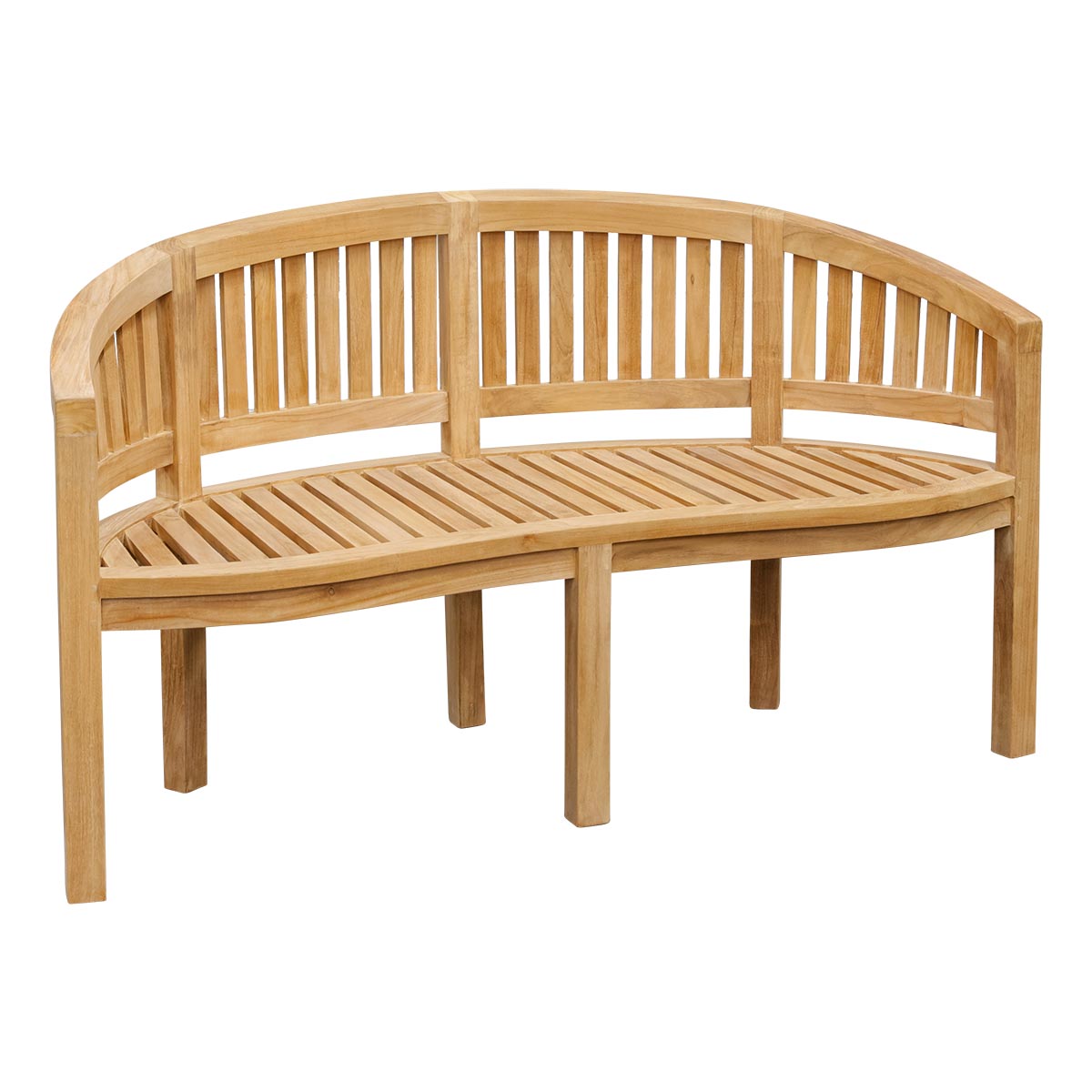 Teak Bananenbank Washington, 150 cm