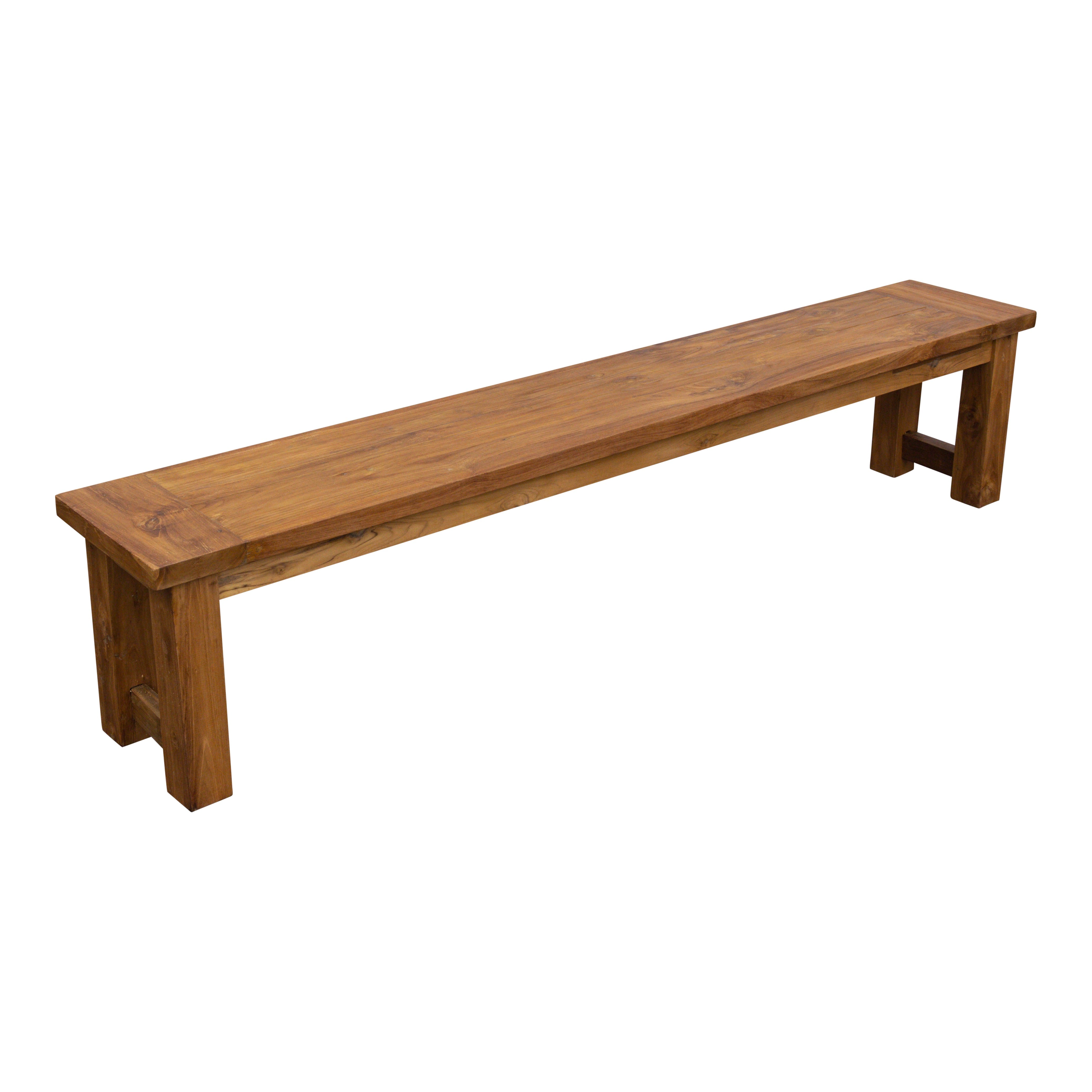 Teak Gartenbank Sarah, rustikal, 150 cm