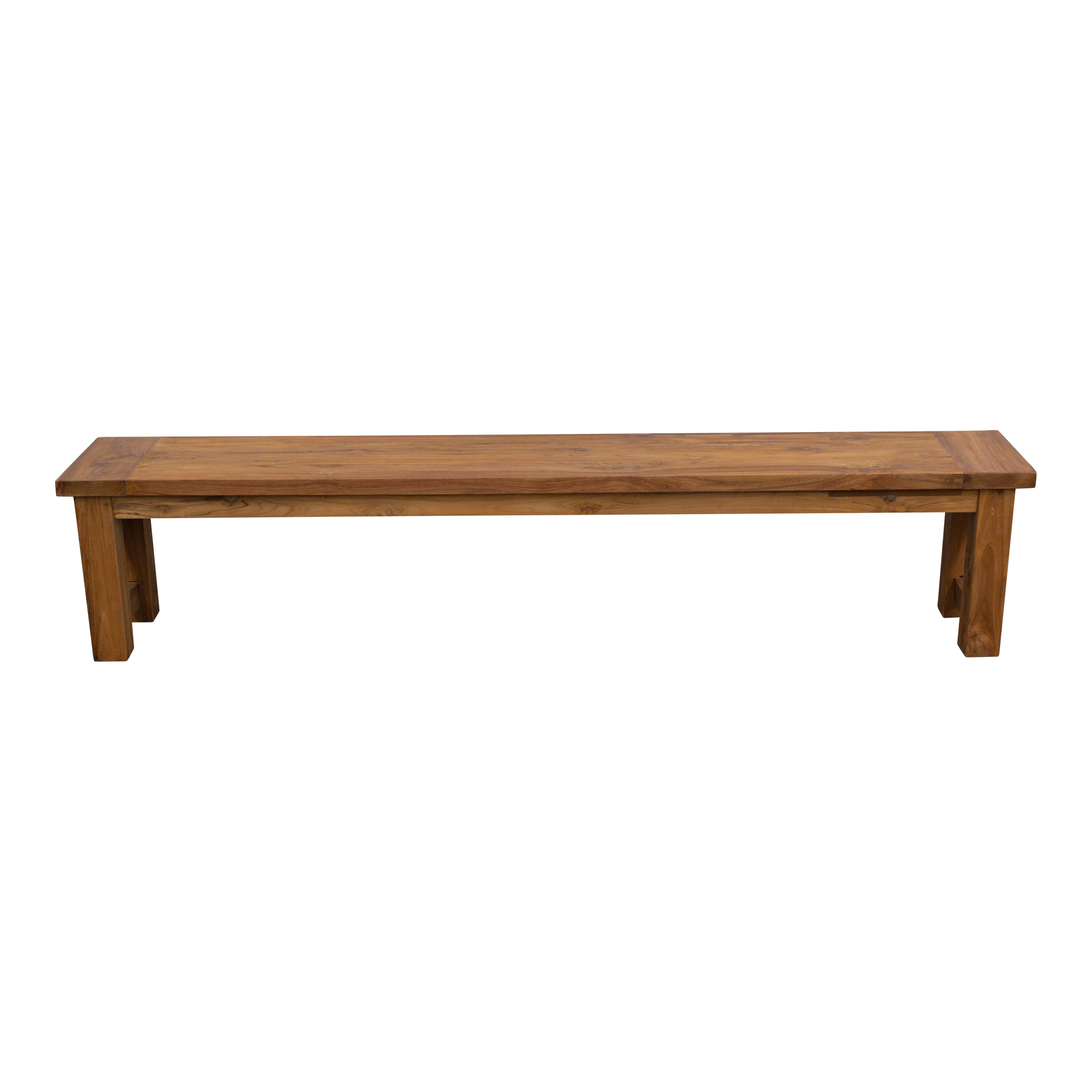 Teak Gartenbank Sarah, rustikal, 150 cm