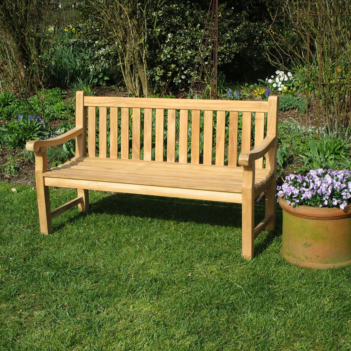 Teak Gartenbank Newhaven, 130 cm