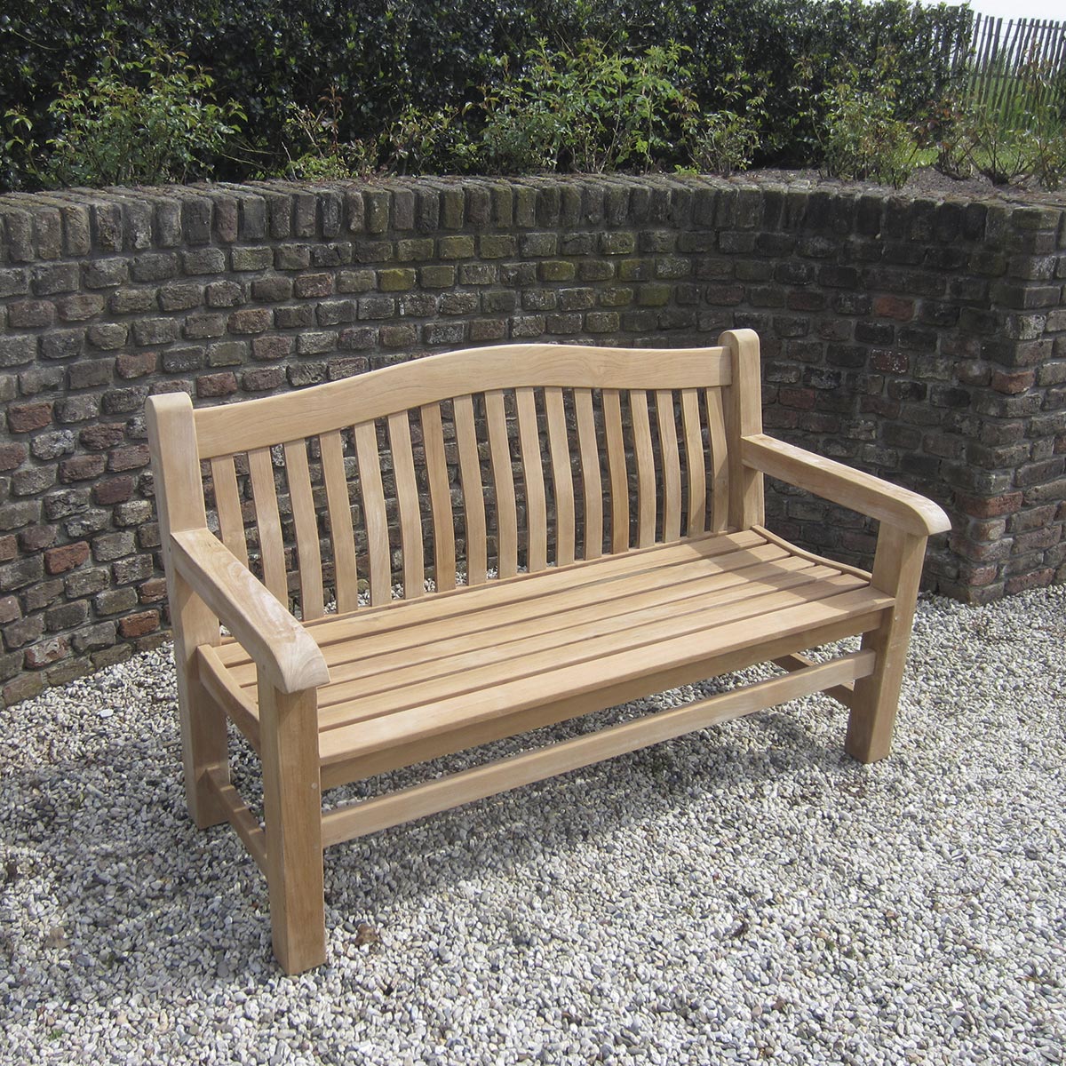 Teak Parkbank Surrey, 156 cm