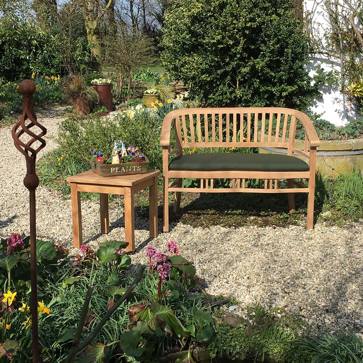 Gartenbank 2-Sitzer wetterfest Oxford, 115 cm