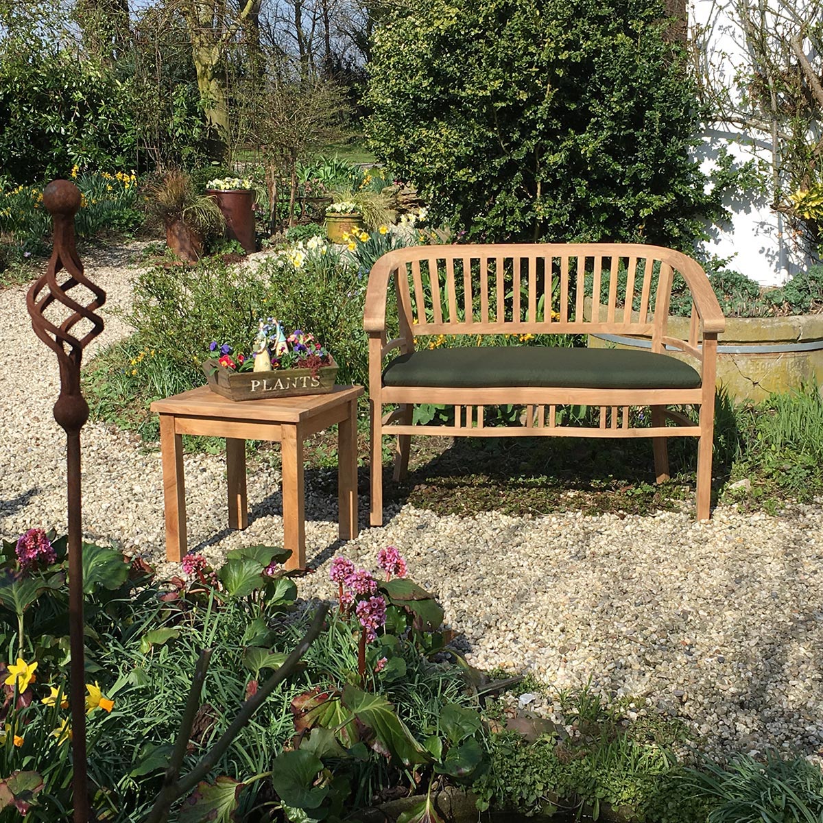 Teak Gartenbank Oxford, 115 cm