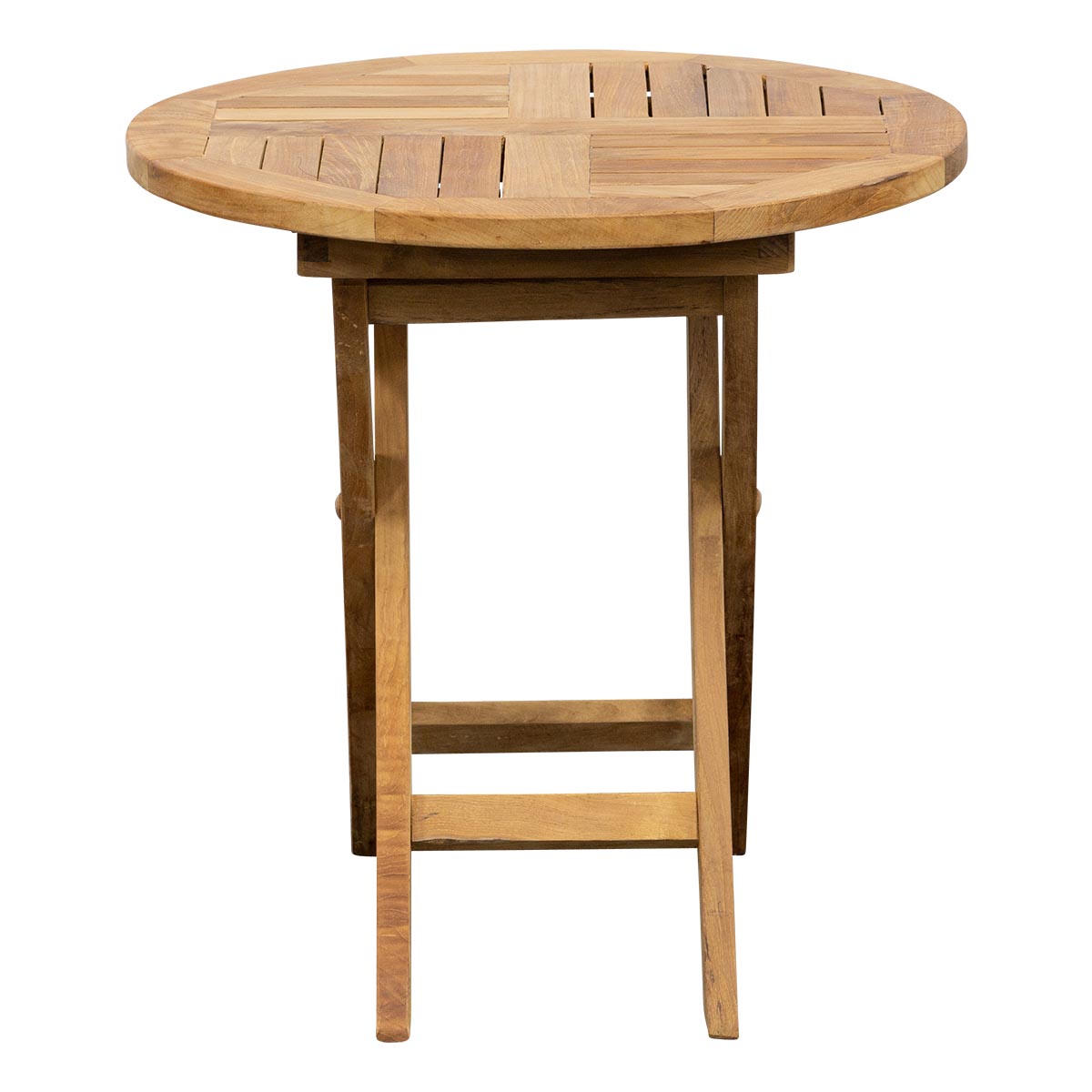 Teak Beistellklapptisch Classic, rund