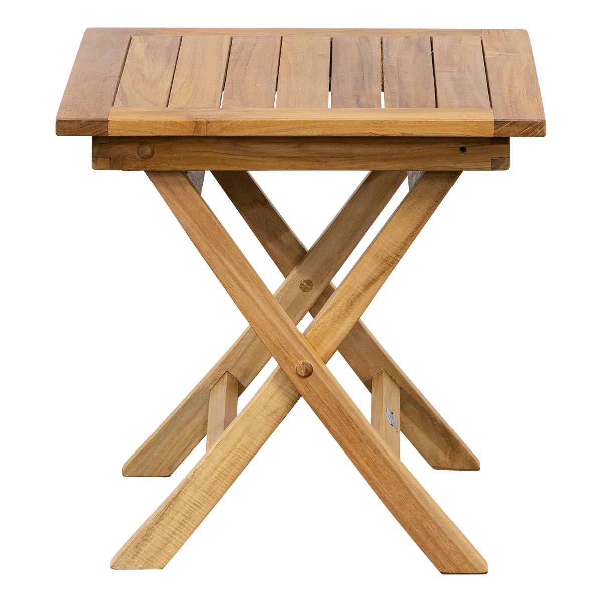 Teak Beistellklapptisch Classic quadratisch - 45 x 45 cm