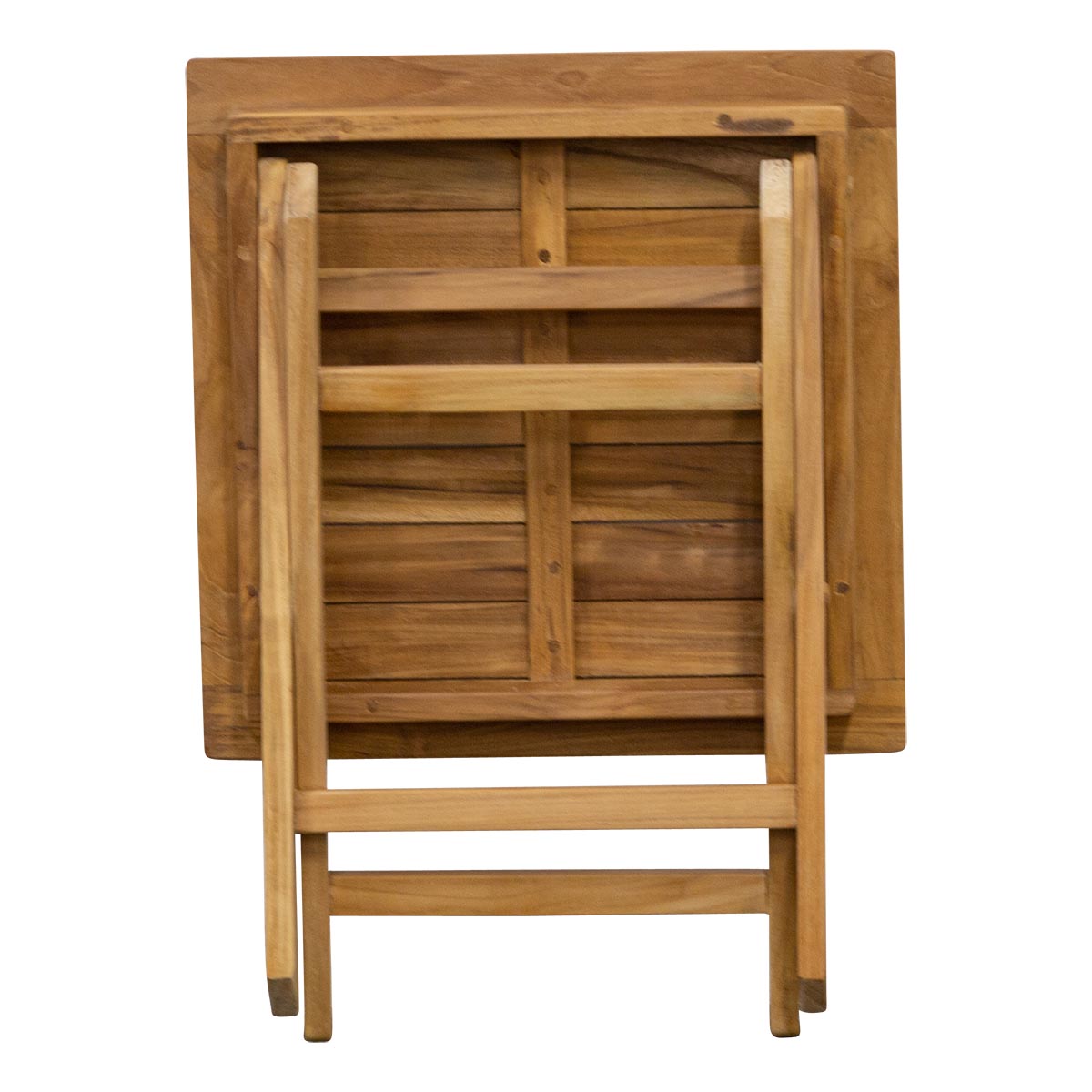 Teak Classic Beistelltisch klappbar quadratisch - 45 x 45 cm